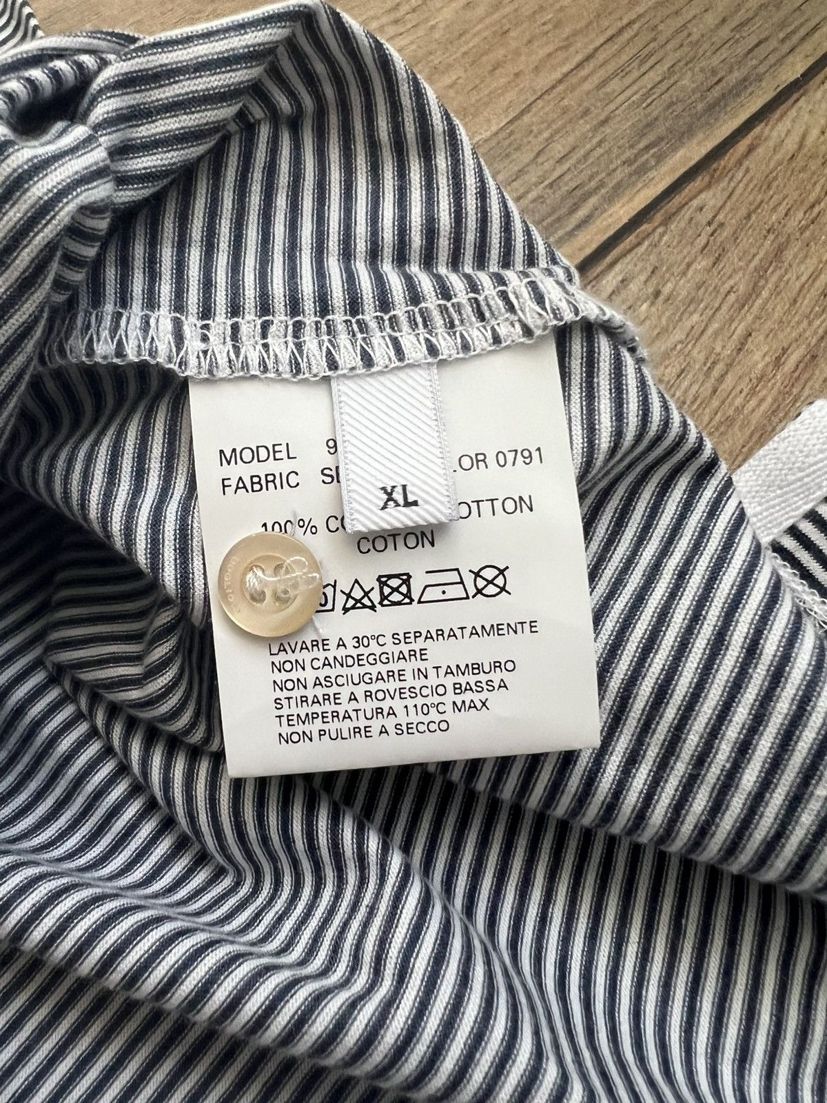 Boglioli Boglioli Striped Cotton Polo Shirt Size US XL / EU 56 / 4 - 5 Thumbnail