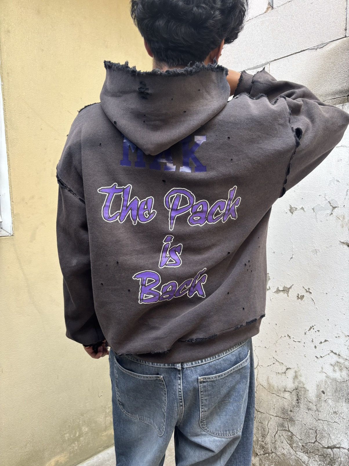 Vintage Faded Distressed Thrashed Russell Hoodie Douglas County ERD Size US L / EU 52-54 / 3 - 7 Thumbnail