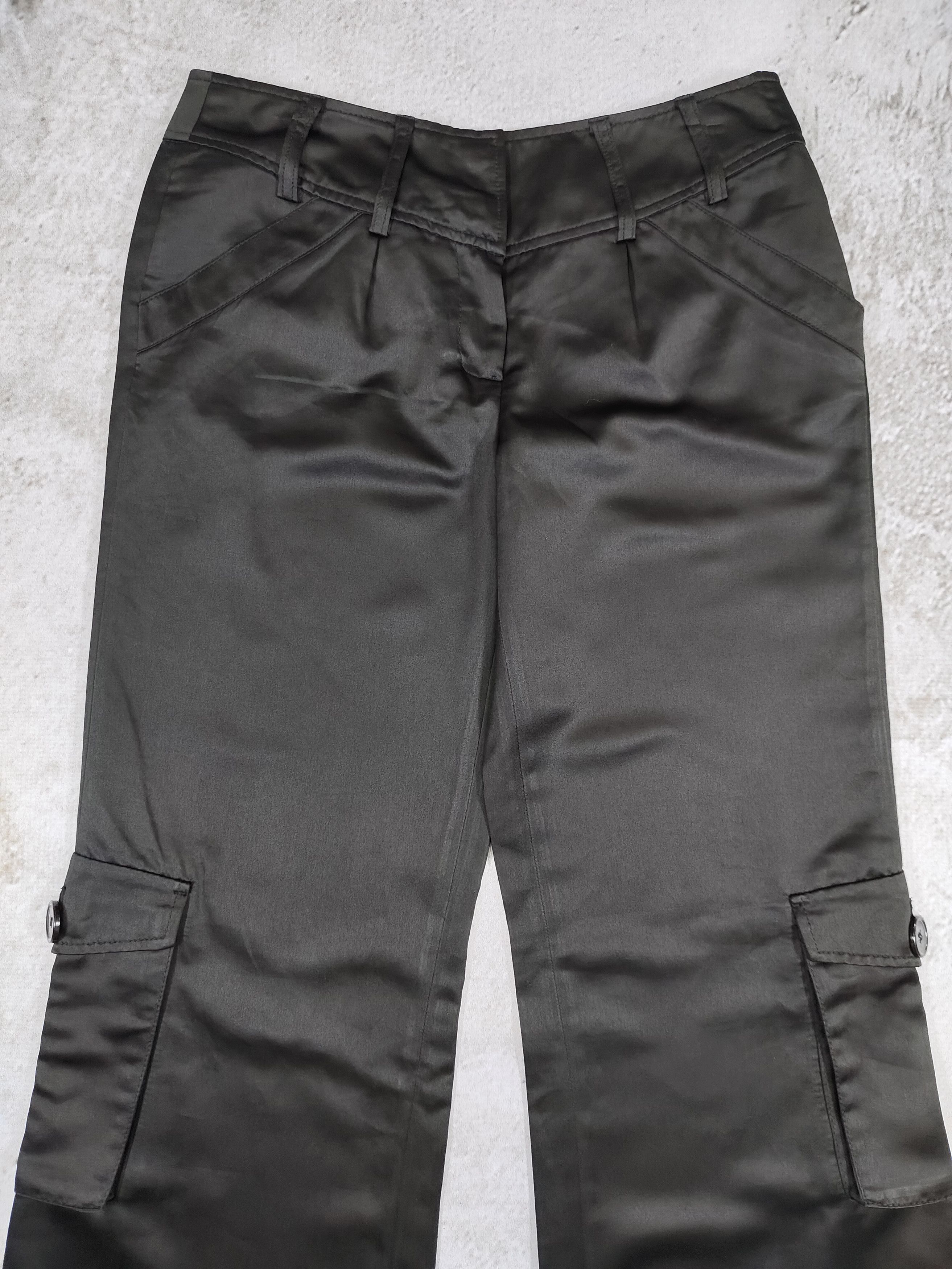 Morgan De Toi 2000s Morgan- Y2K Urban Utilitarian Flare Cargo Pants Size 31" - 2 Thumbnail