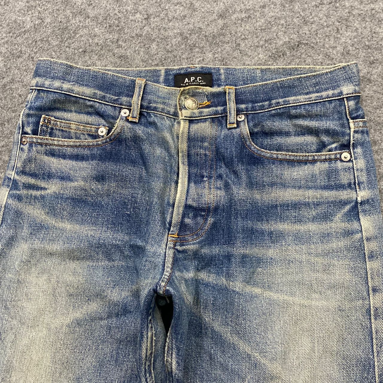 A.P.C. 💥Best Offer💥Vintage APC Selvegde Redline Distressed Denim Size US 31 - 12 Thumbnail