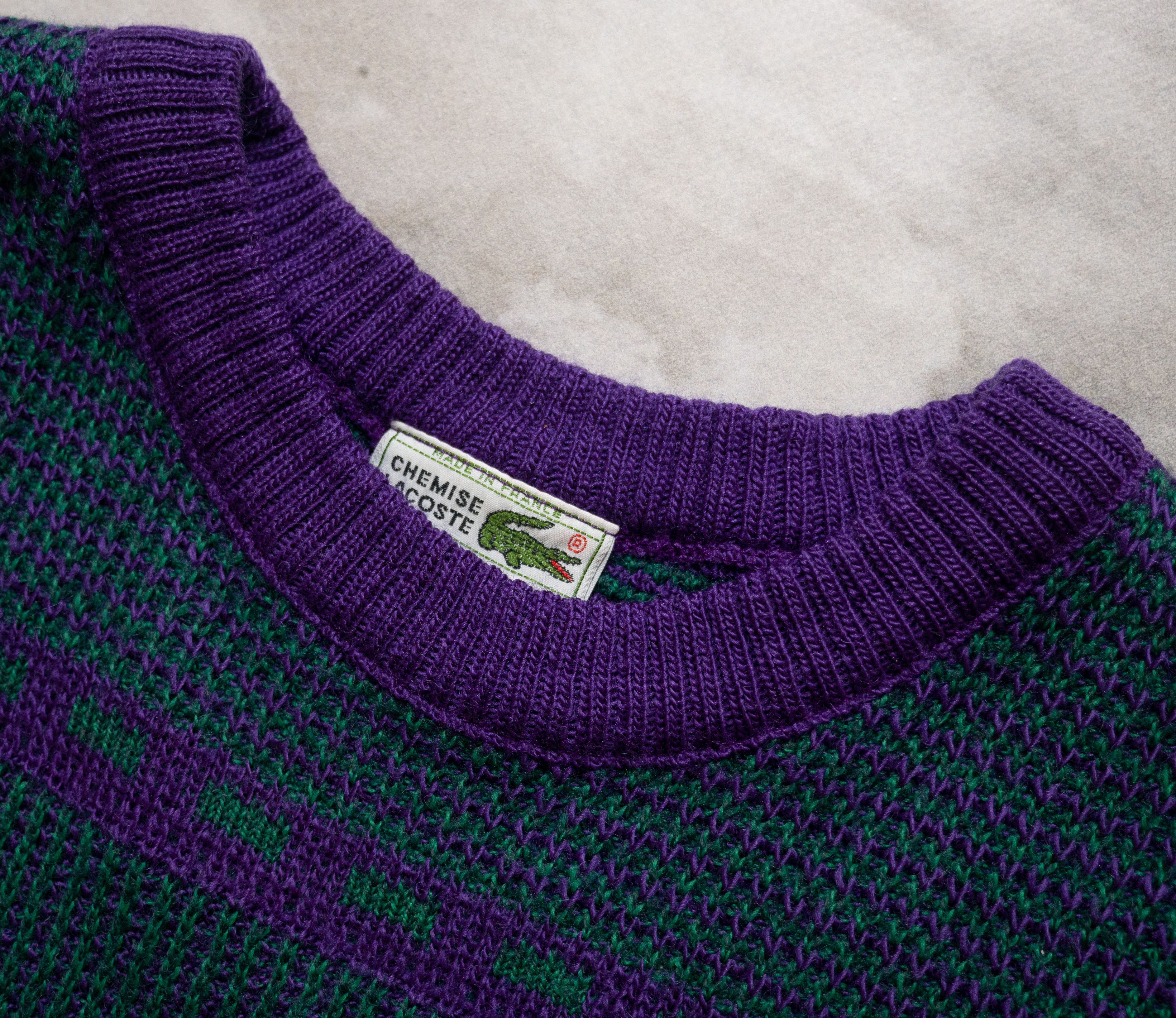 Lacoste Vintage Lacoste Knitted Wool Sweater 6(XL) Rare Size US XL / EU 56 / 4 - 5 Thumbnail