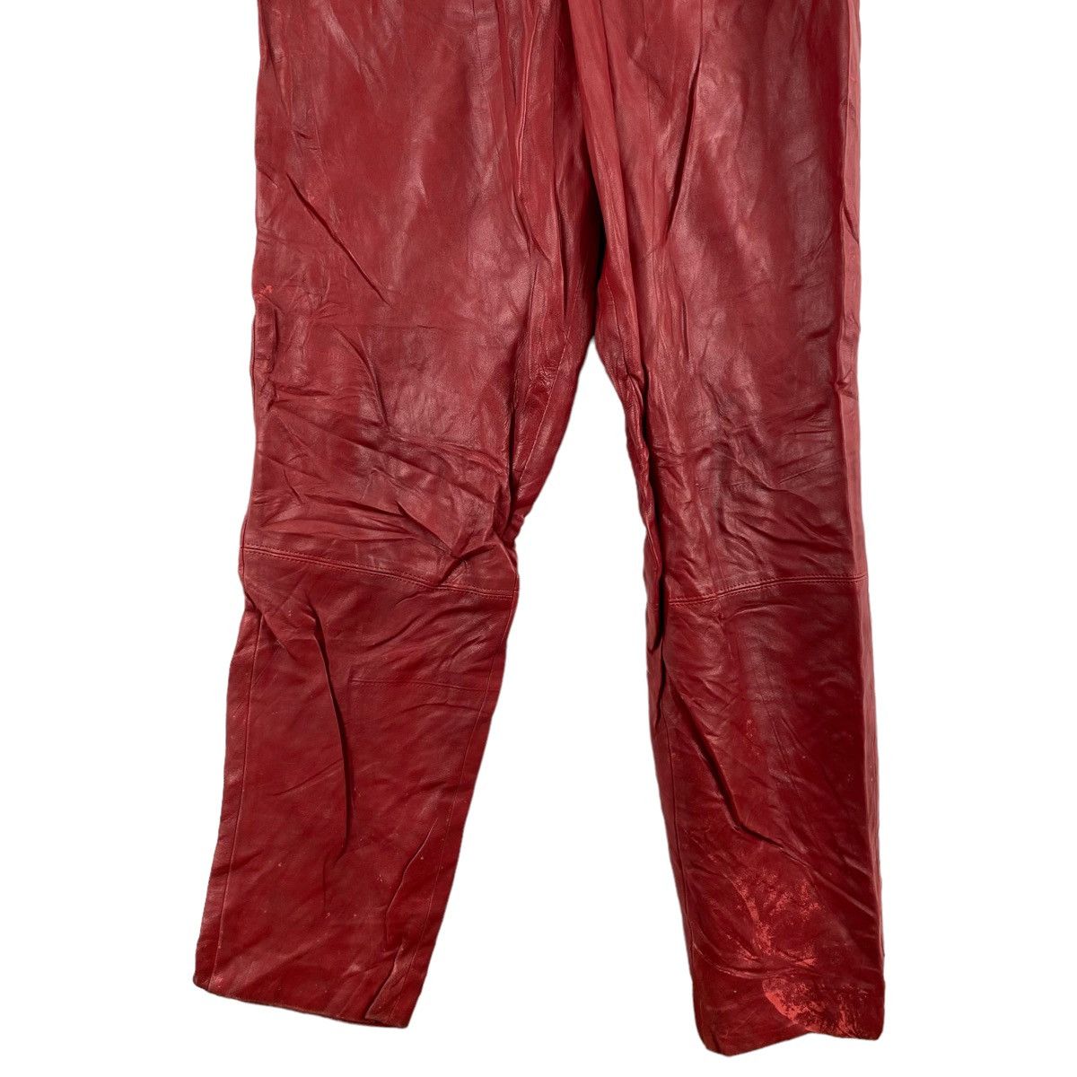 Other CHRISTIAN OLIVER PARIS Rider Biker Leather Pant Size 22" - 3 Thumbnail