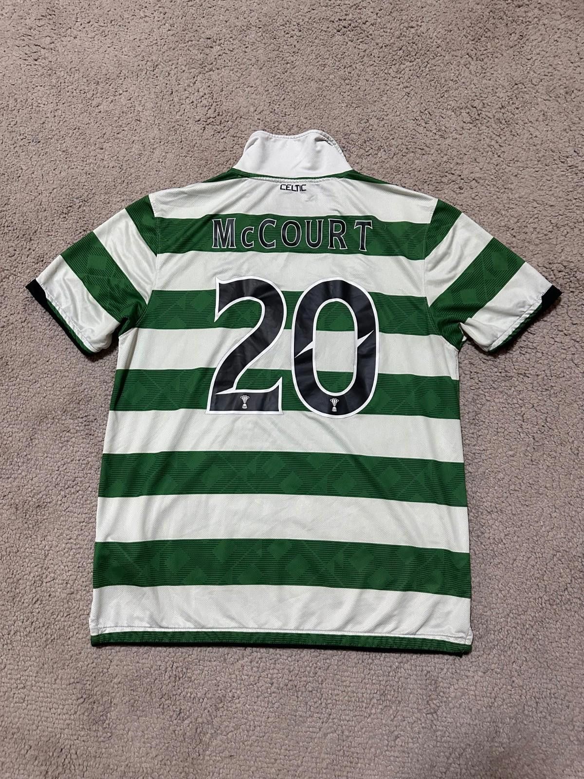 Nike #20 McCOURT Nike Celtic FC 2010/12 Football Soccer Jersey Size US L / EU 52-54 / 3 - 7 Thumbnail