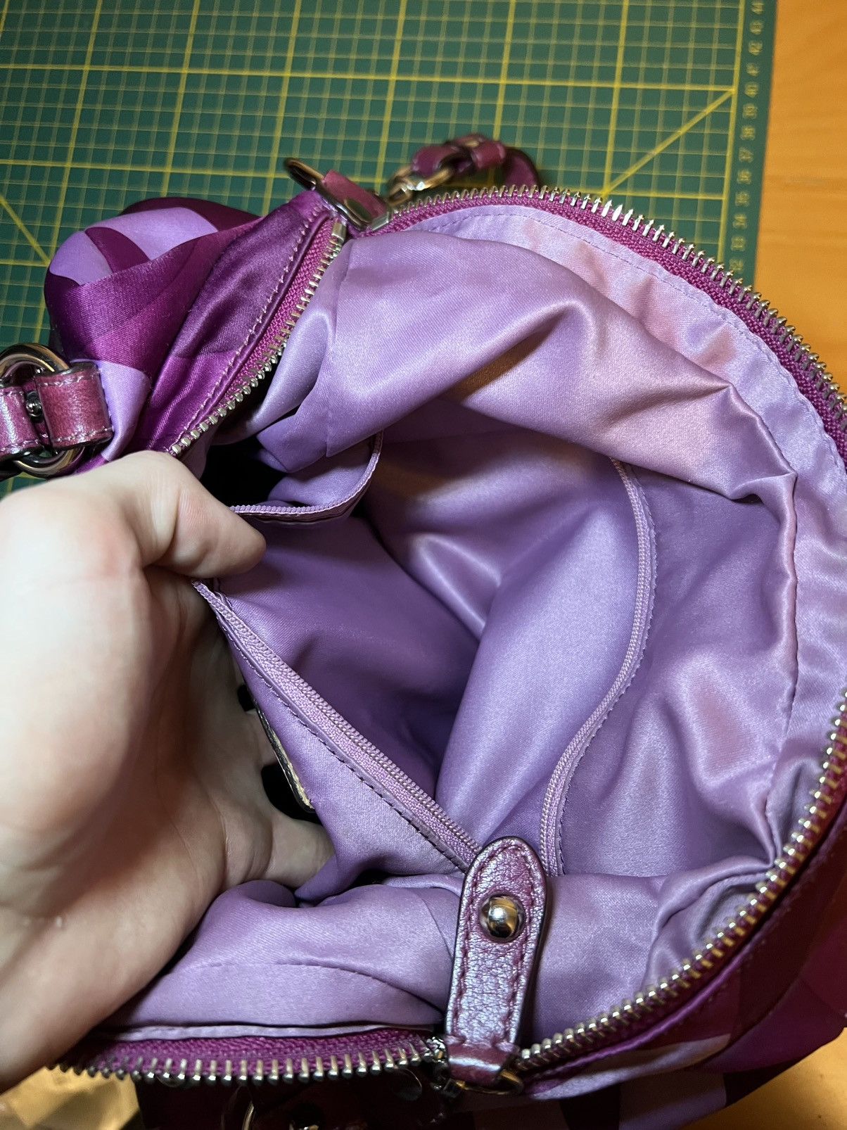 Coach Vintage Coach Large “Alexandra” Riley Op Art satchel handbag Size ONE SIZE - 12 Thumbnail