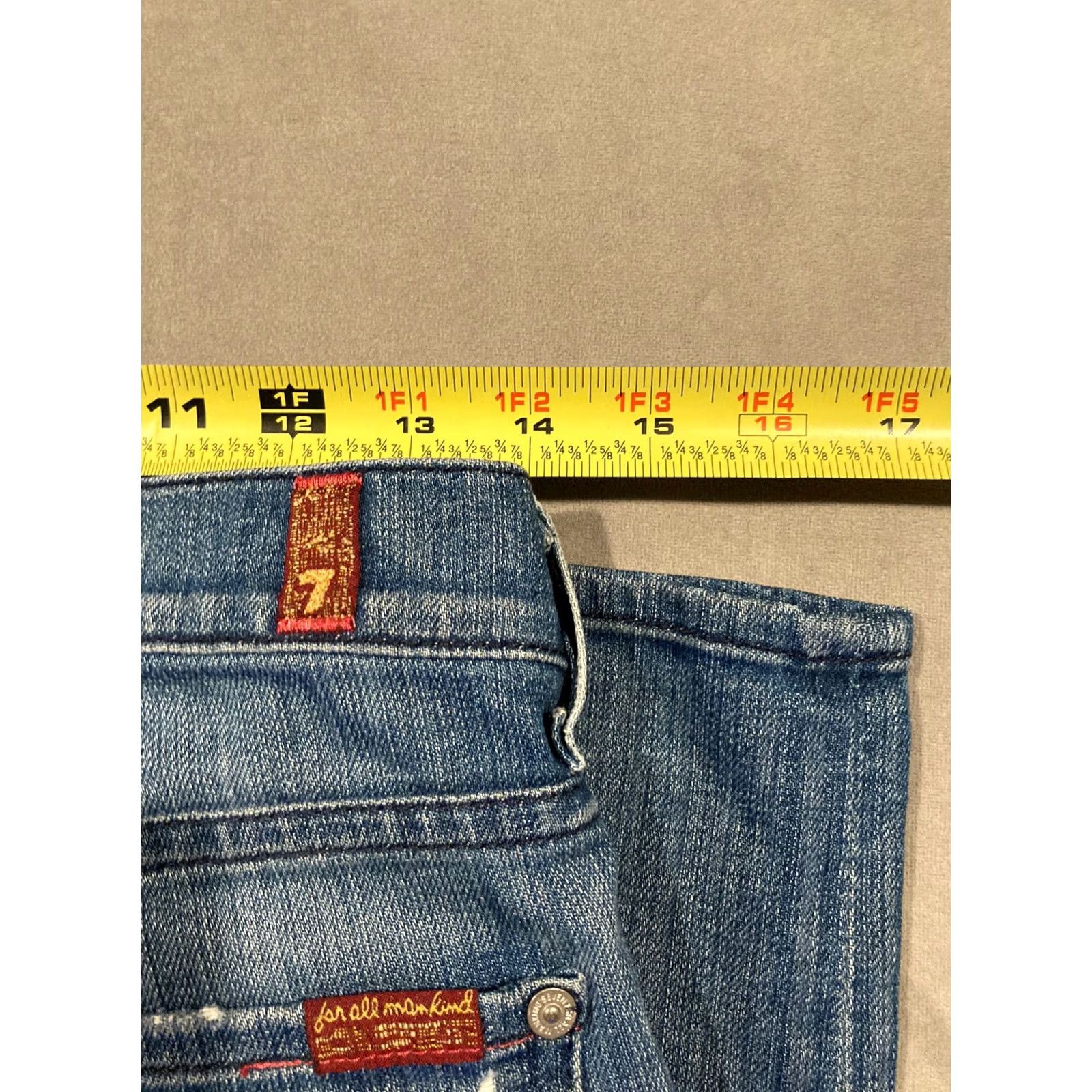 7 For All Mankind Blue Jeans" - Added for clarity Size 27" / US 4 / IT 40 - 7 Thumbnail