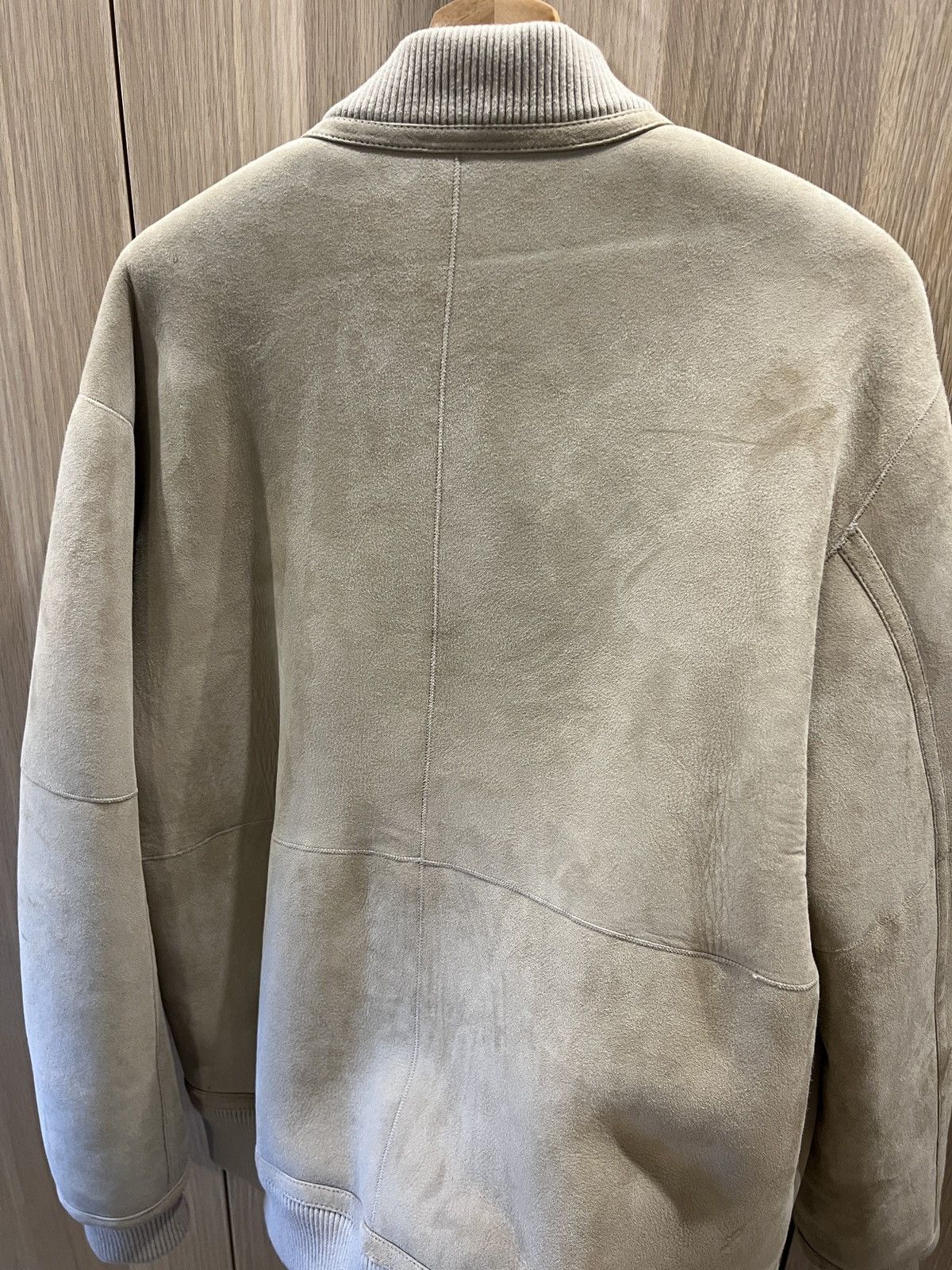 CLOSED Closed shearling lined suede bomber jacket with tags Size US L / EU 52-54 / 3 - 10 Thumbnail