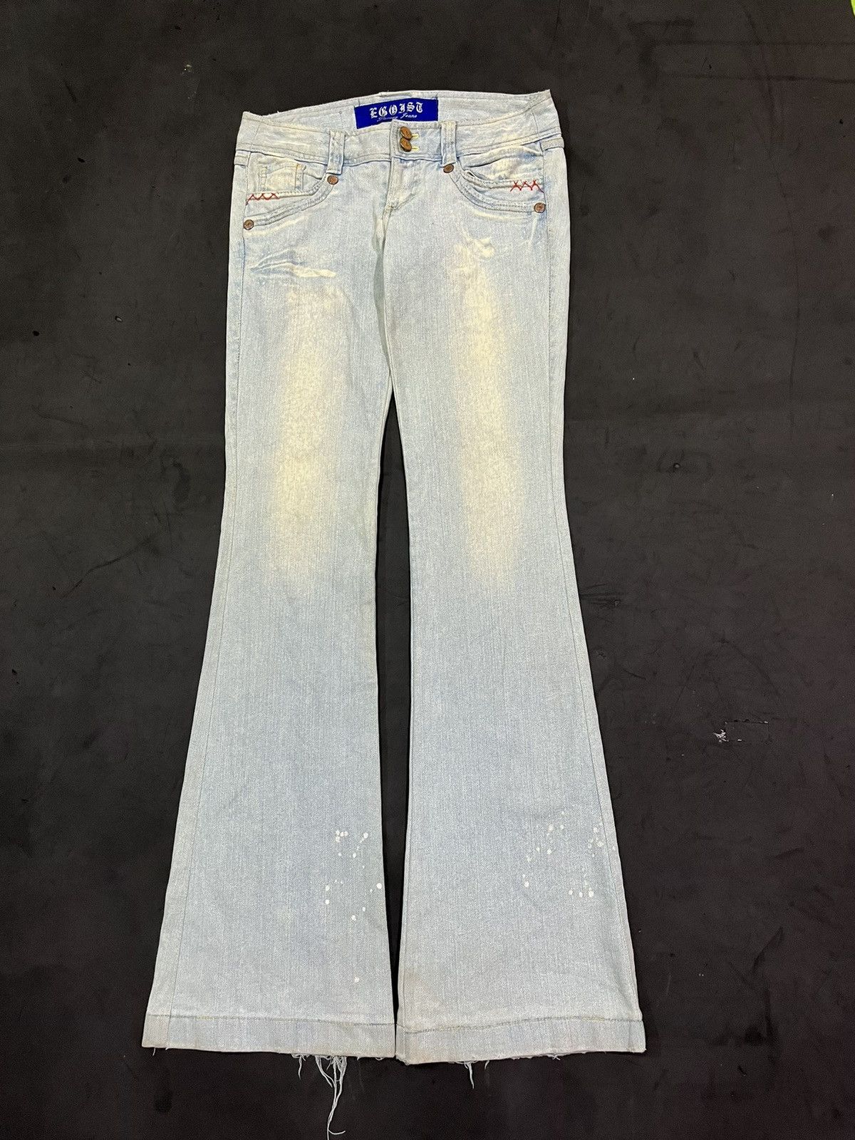 If Six Was Nine 🖤BLACKDAY🖤Egoist flared denim tornadomart styled Size 31" - 1 Thumbnail