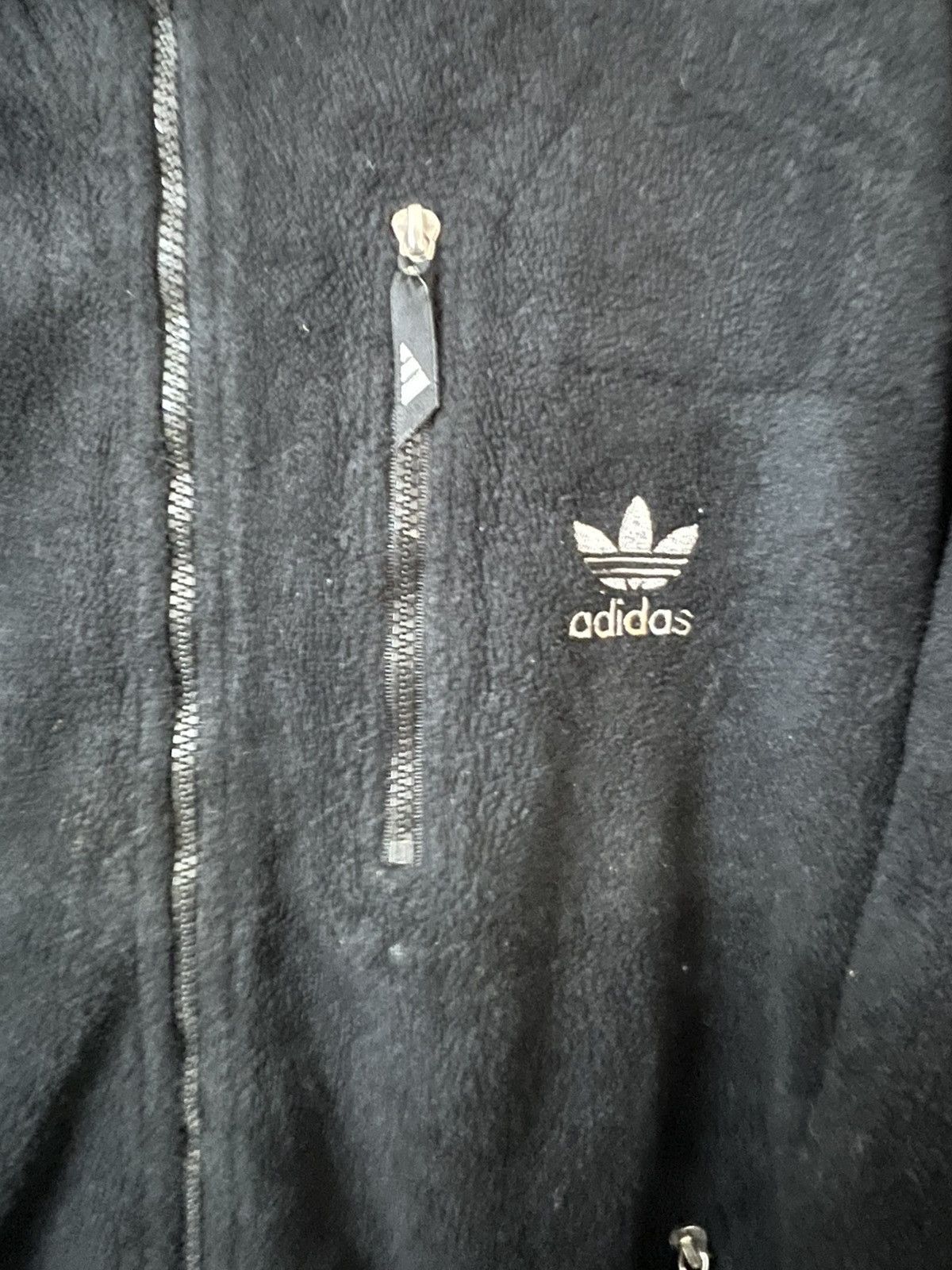 Adidas Vintage adidas fleece big logo Size US L / EU 52-54 / 3 - 3 Thumbnail
