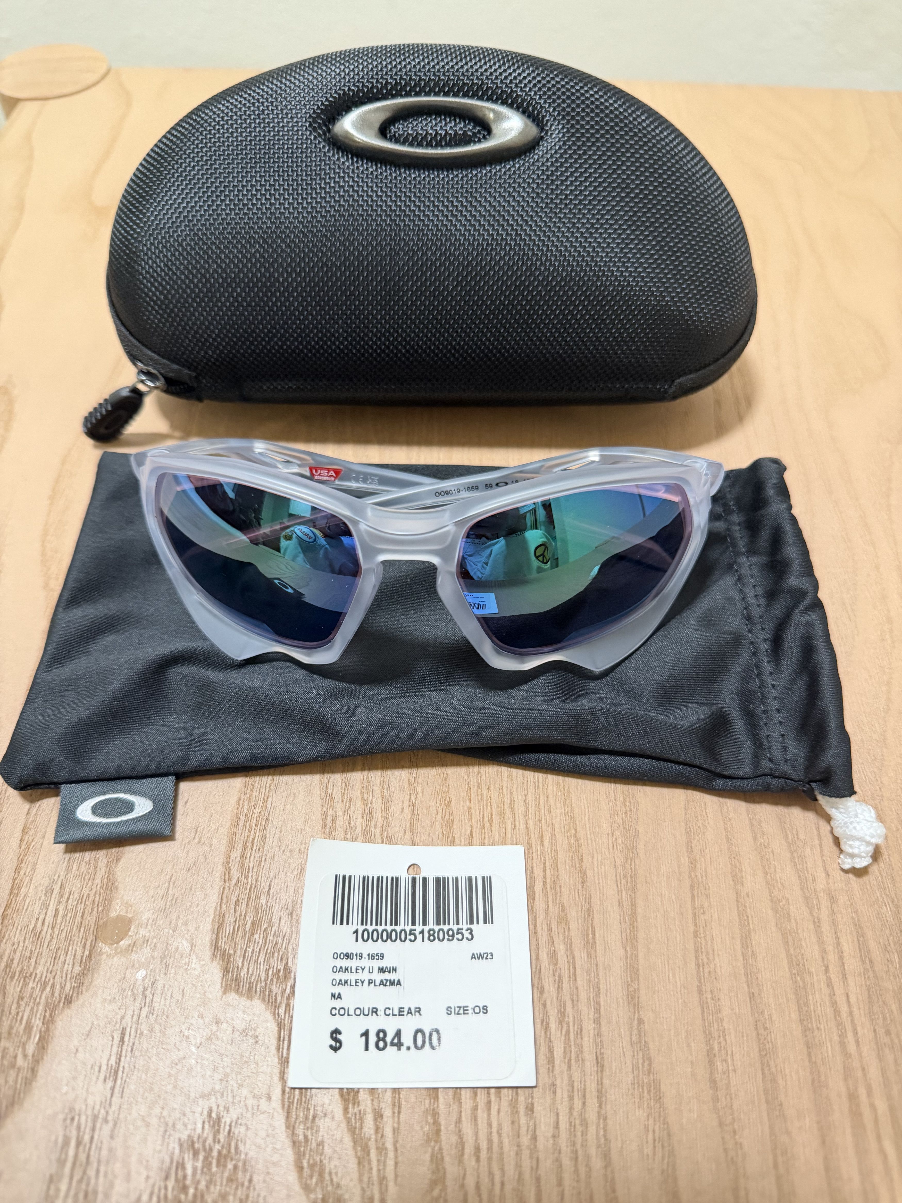 Oakley Oakley Plasma Clear Brand New Size ONE SIZE - 1 Thumbnail