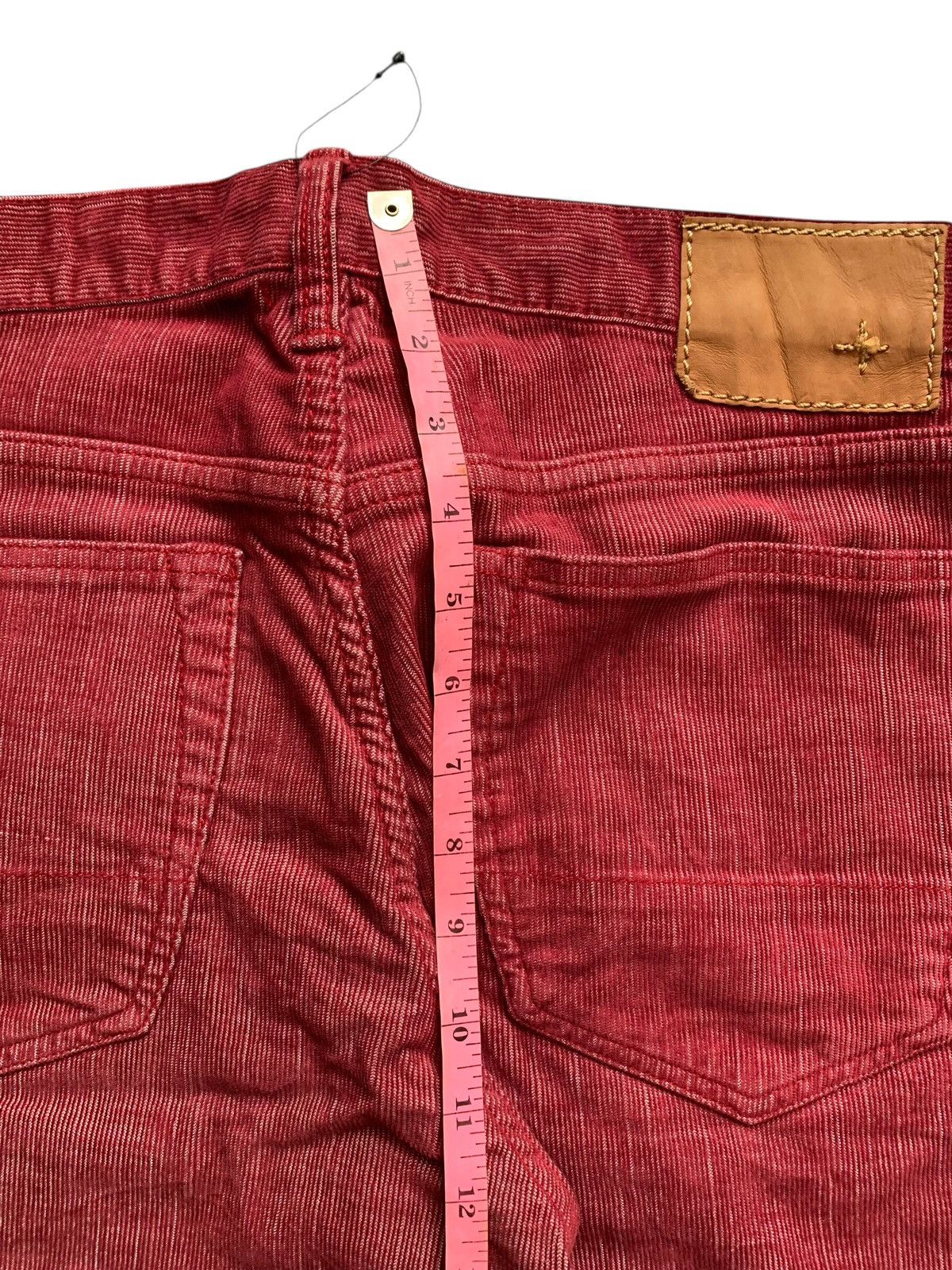 Japanese Brand Red Corduroy Beams Jorts 1/4 Shorts pants Japanesse brand Size US 32 / EU 48 - 7 Thumbnail