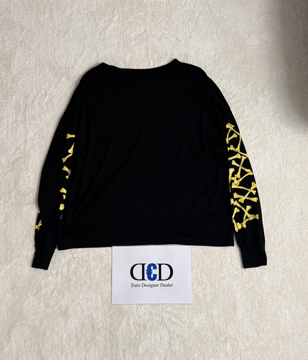 Amiri 💠Amiri💠 BONES LONGSLEEVE BLACK / YELLOW (L) Size US M / EU 48-50 / 2 - 2 Thumbnail