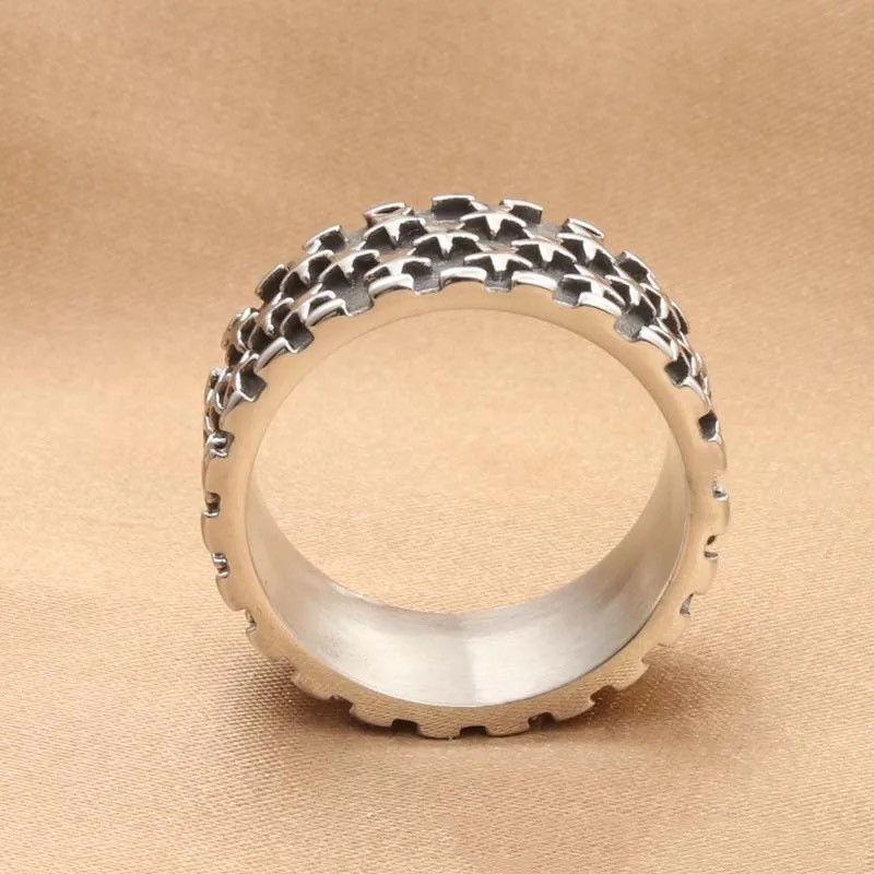 Jewelry Star Ring Demon Goth Punk Rock Filigree Jewelry Silver Size ONE SIZE - 4 Thumbnail