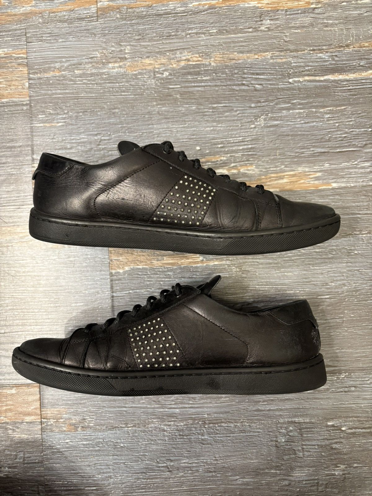 Saint Laurent Paris Saint Laurent SL10 Studded Low Top Sneaker Size 6 Size US 6 / EU 39 - 3 Thumbnail