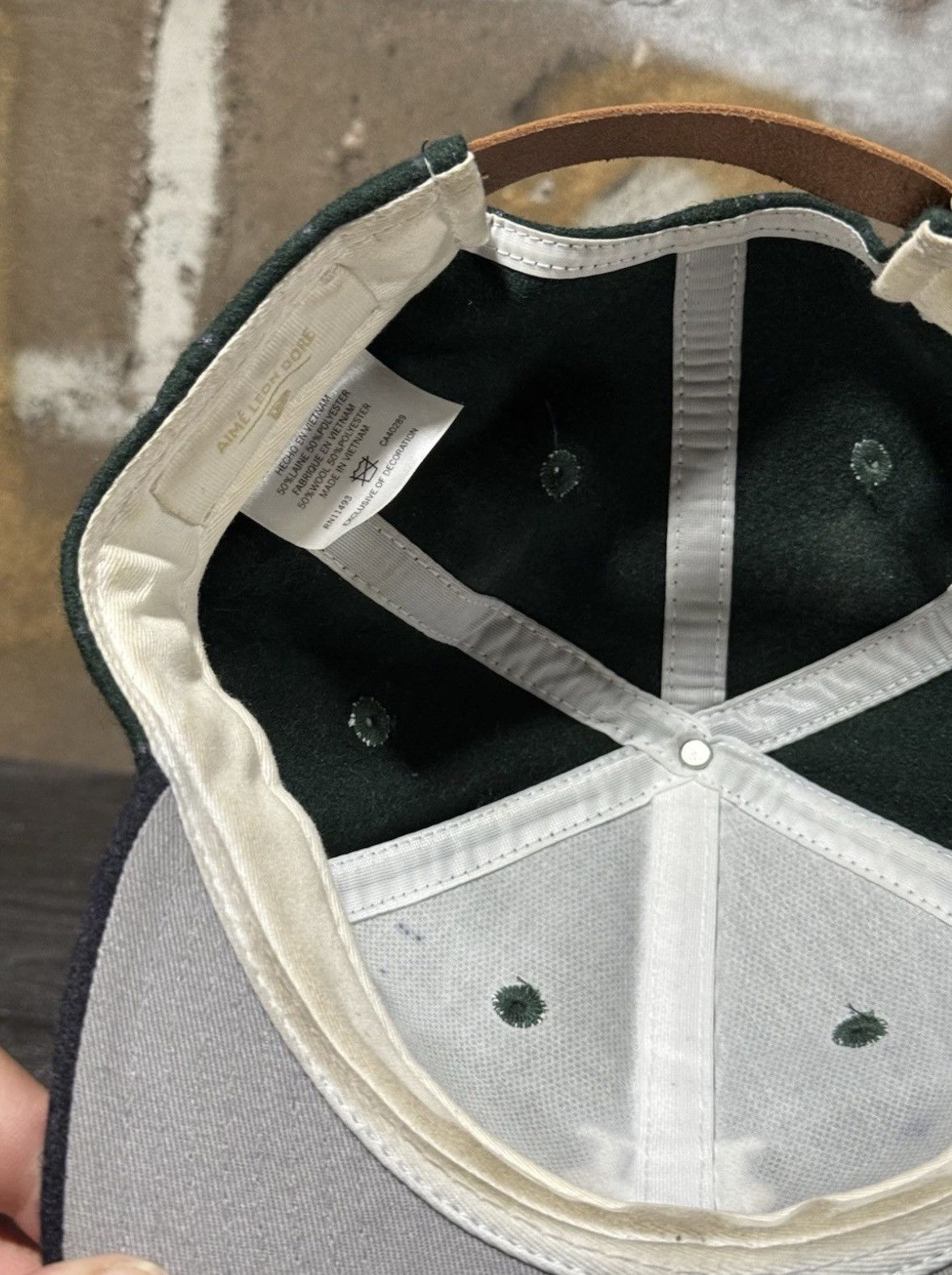 Aime Leon Dore × New Era Aime Leon Dore MLB New Era Baseball Cap Green Blue Pinstripe Size ONE SIZE - 7 Thumbnail