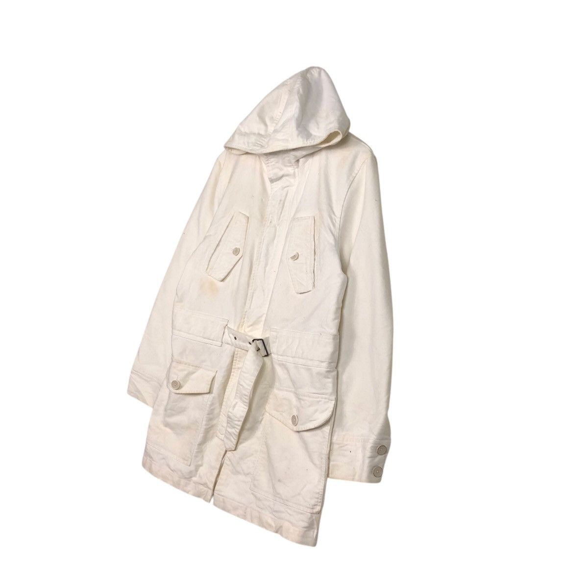 Japanese Brand 📌Vintage Biker Jacket Rich White Kenji Ito Comme Ca Size US L / EU 52-54 / 3 - 3 Thumbnail