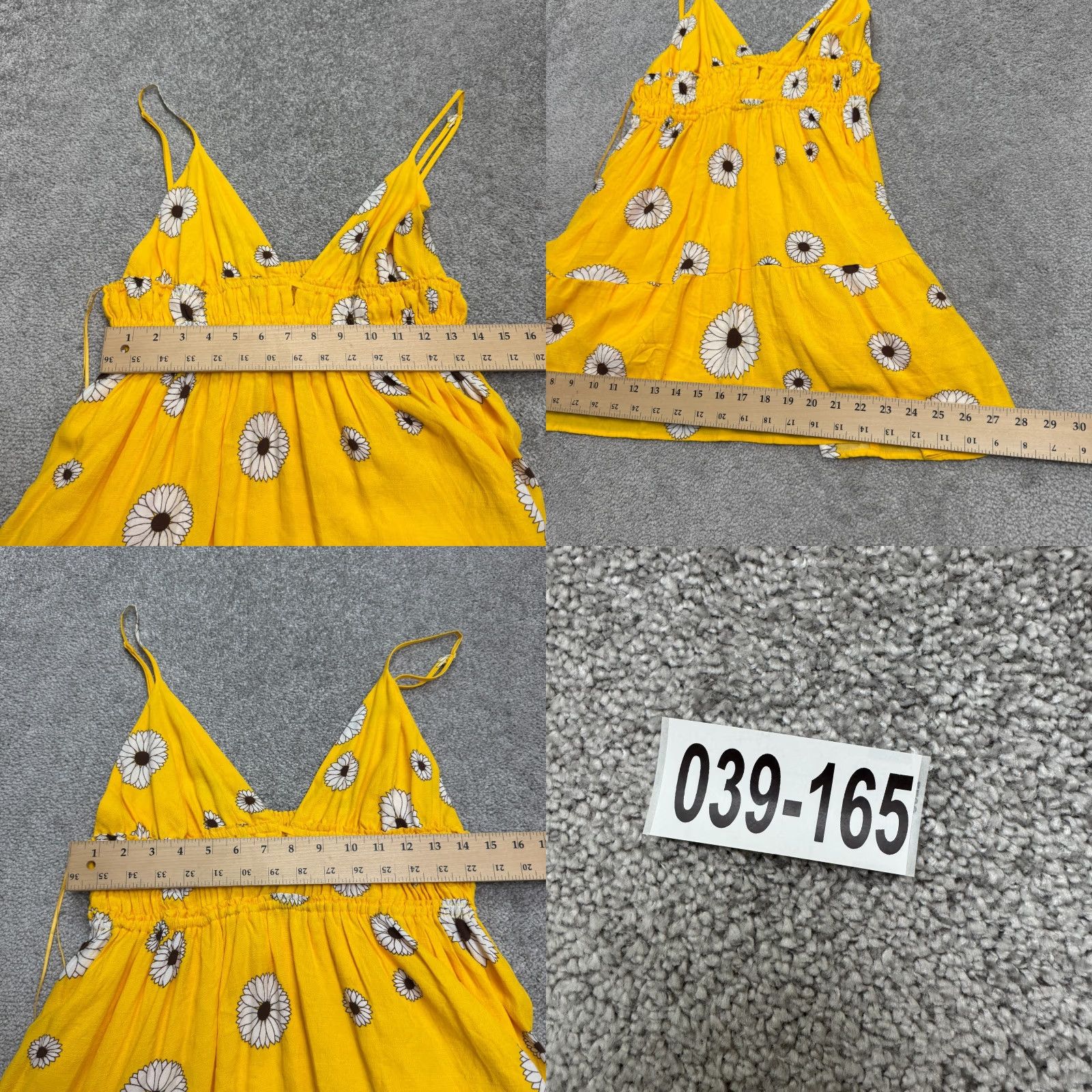 Urban Outfitters Urban Outfitters Fit & Flare A-Line Mini Sun Dress Womens Medium Yellow Floral Size M / US 6-8 / IT 42-44 - 9 Thumbnail