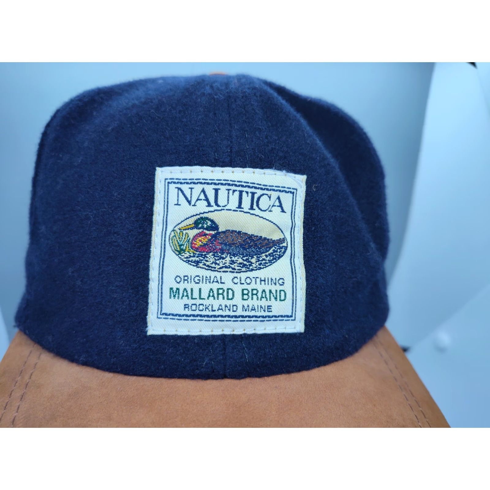 Nautica VINTAGE Nautica Mallard Baseball Cap Adjustable One Size Blue 90s Unisex Adults Size US M / EU 48-50 / 2 - 2 Thumbnail