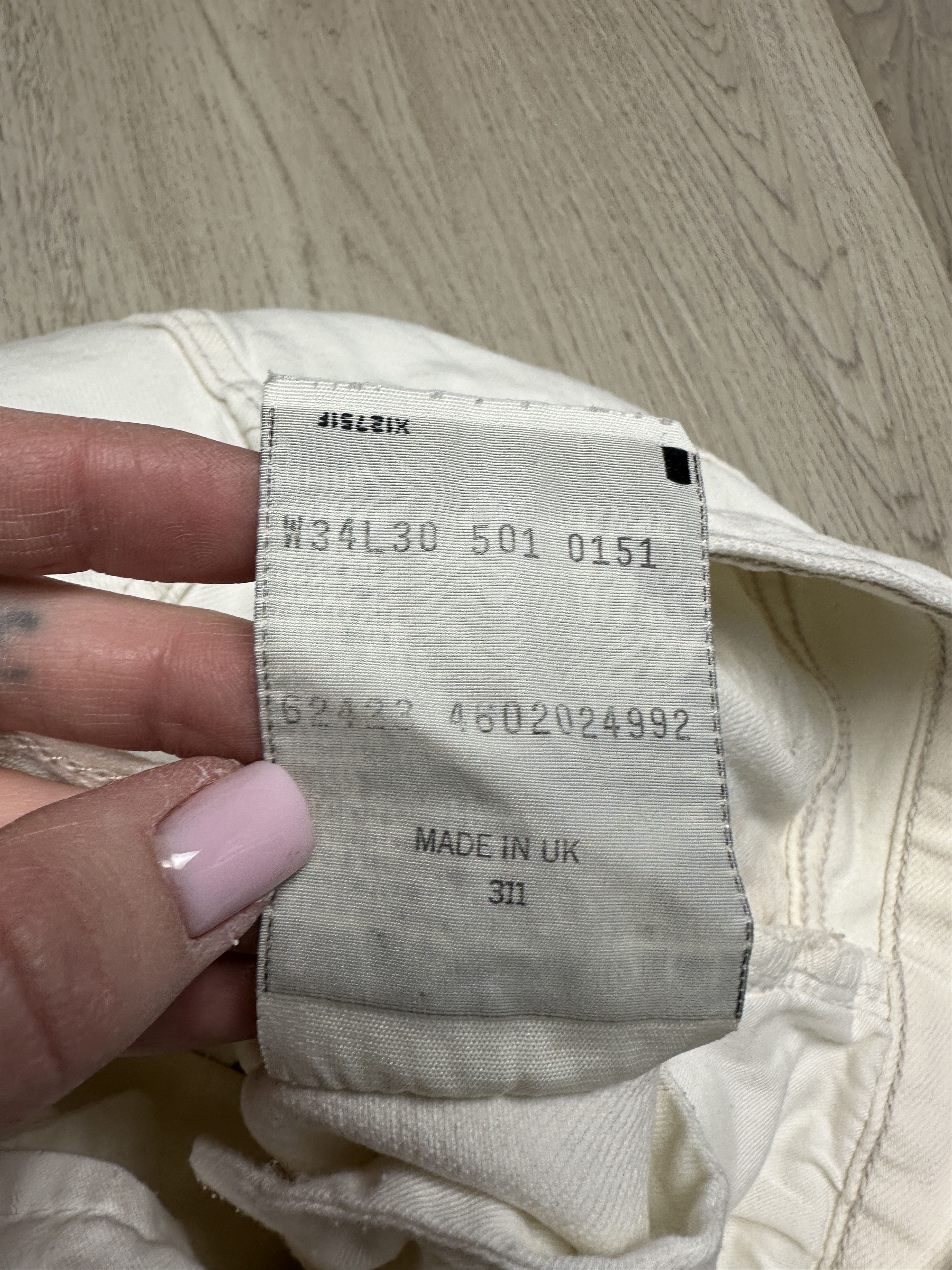 Levi's Levi's 501 90s Vintage White Denim Pants Jeans Size US 34 / EU 50 - 10 Thumbnail