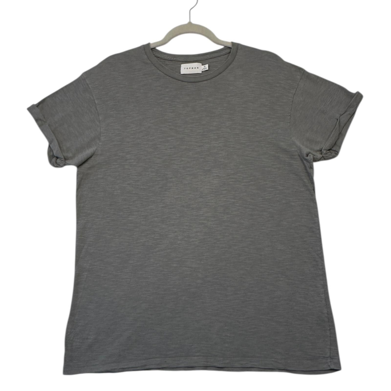 Topman TopMan T-Shirt Men's UK Size XL Grey Short Sleeve Crew Neck Size US XL / EU 56 / 4 - 3 Thumbnail