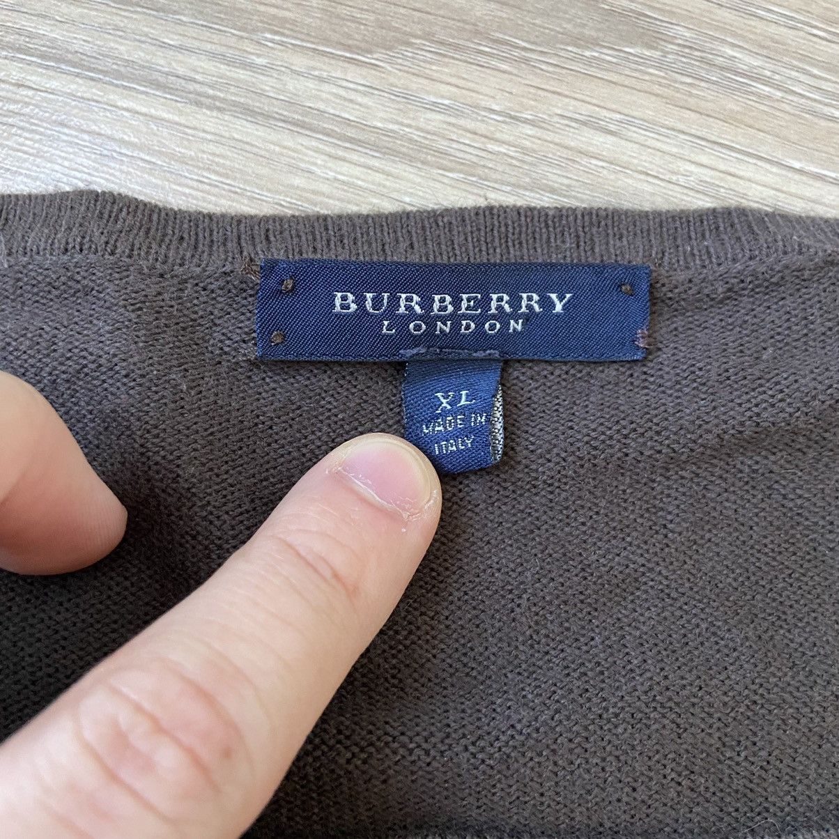 Burberry × Burberry Prorsum Burberry Nova Check Vintage Sweater Size US L / EU 52-54 / 3 - 5 Thumbnail