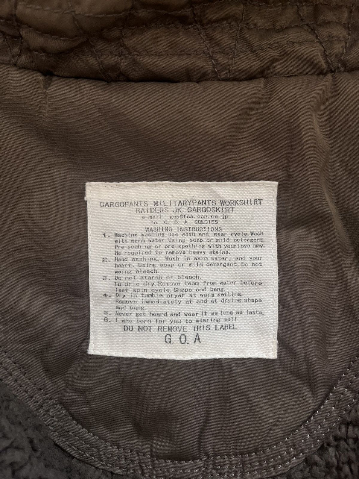 Japanese Brand G.O.A fur hooded bomber Size US S / EU 44-46 / 1 - 6 Thumbnail