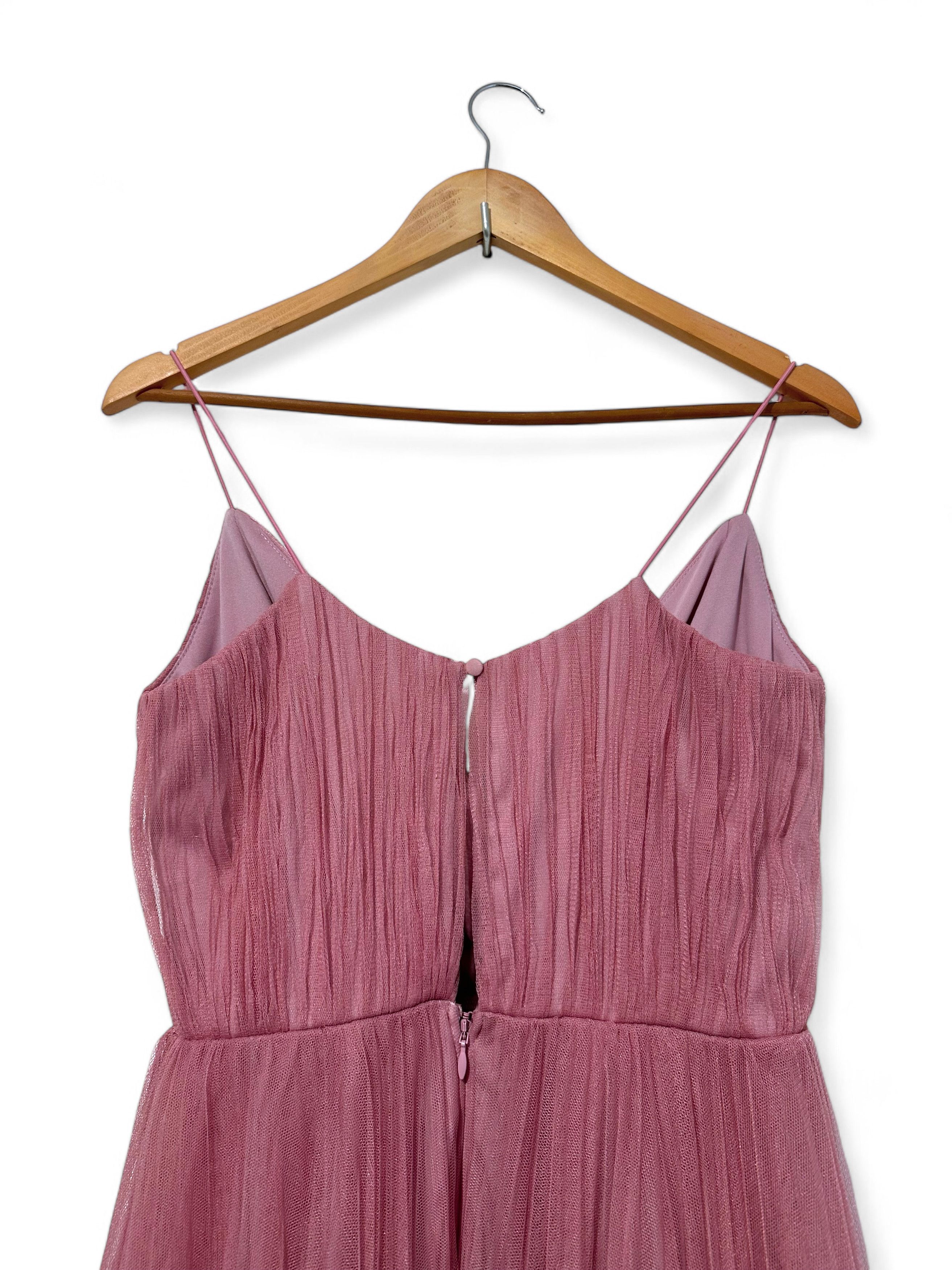 Asos ASOS Bridesmaid dress cami pleated tulle maxi in rose US2 Size XS / US 0-2 / IT 36-38 - 13 Thumbnail
