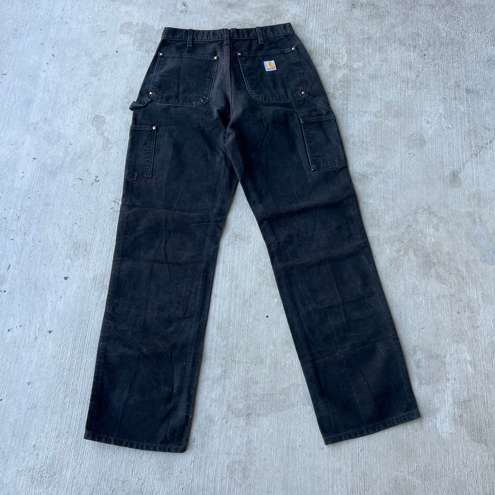 Carhartt × Vintage Carhartt black double knee work wear carpenter pants Size US 29 - 3 Thumbnail