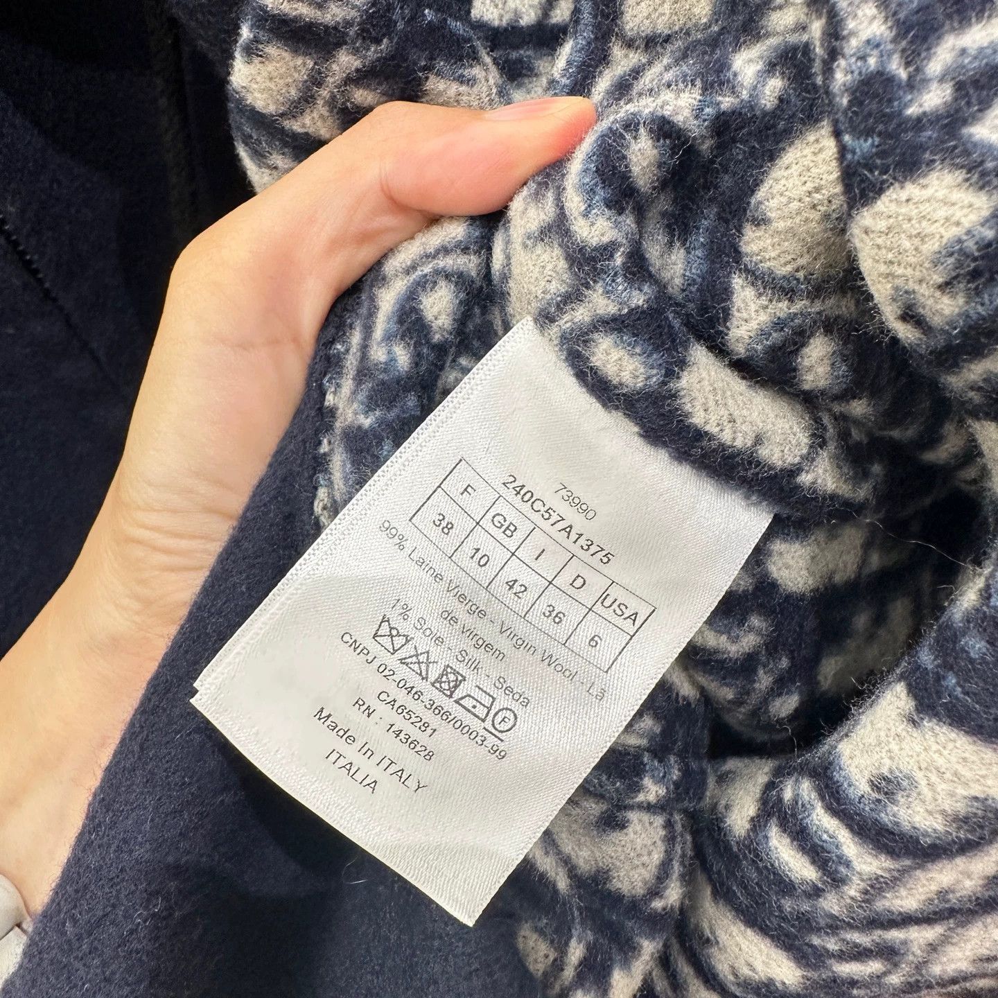 Christian Dior Monsieur CD apr176 blue hooded double-sided zip cashmere jacket 38 Size S / US 4 / IT 40 - 7 Thumbnail