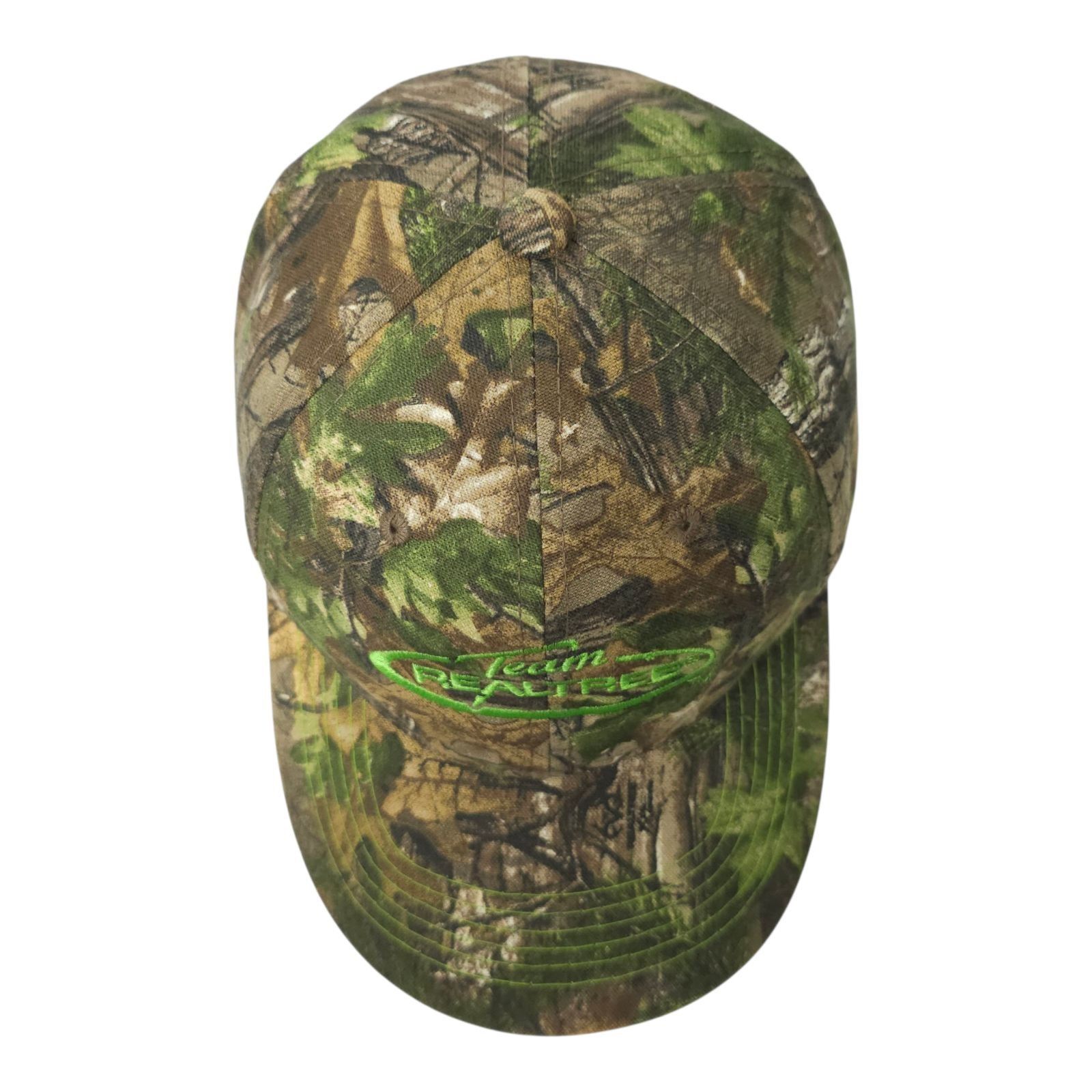 Realtree Team Realtree Camo Hat Strapback Cap Green Embroidered Logo Size ONE SIZE - 6 Thumbnail