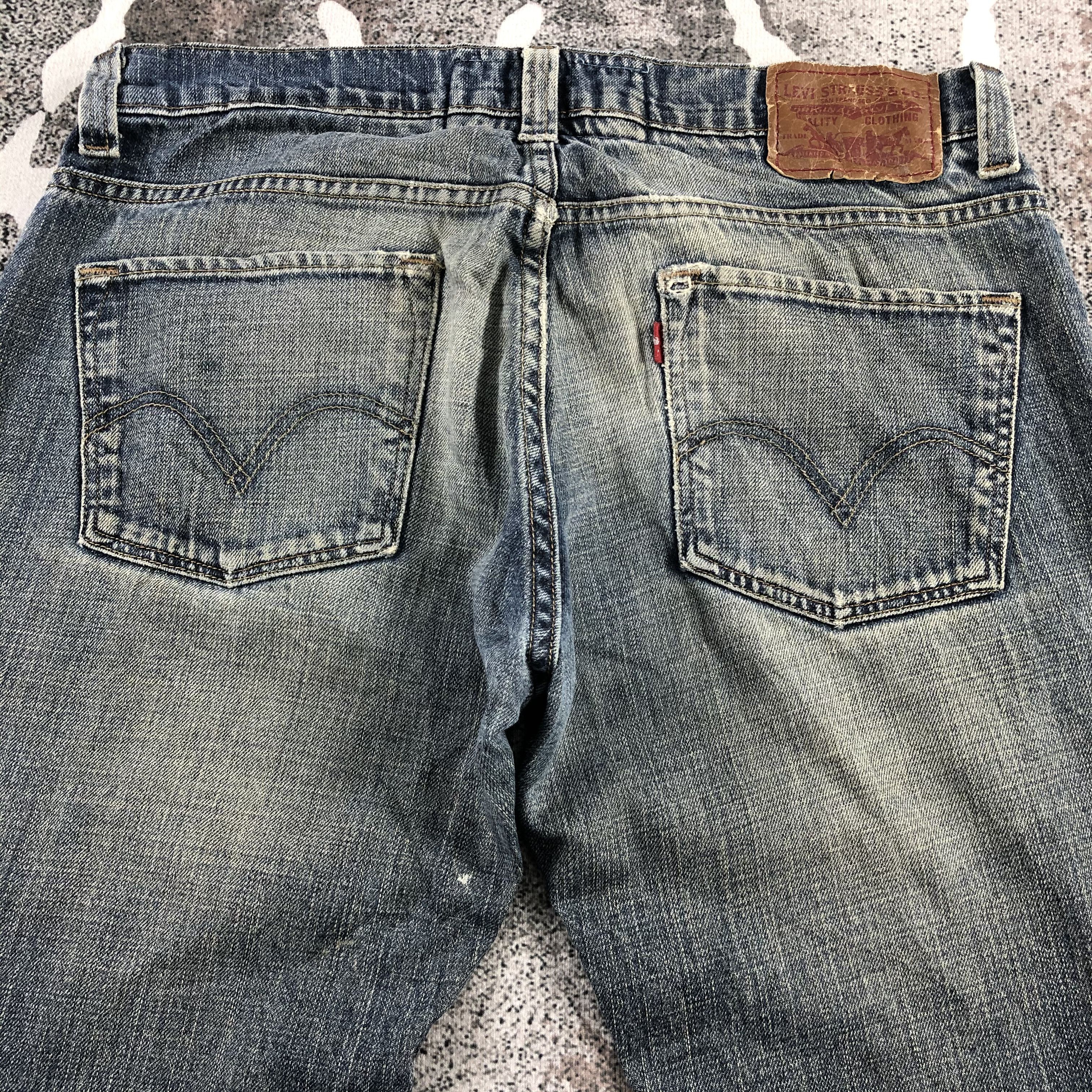 Levi's Vintage Levis 511 Jeans Distress Denim KJ989 Size US 34 / EU 50 - 4 Thumbnail
