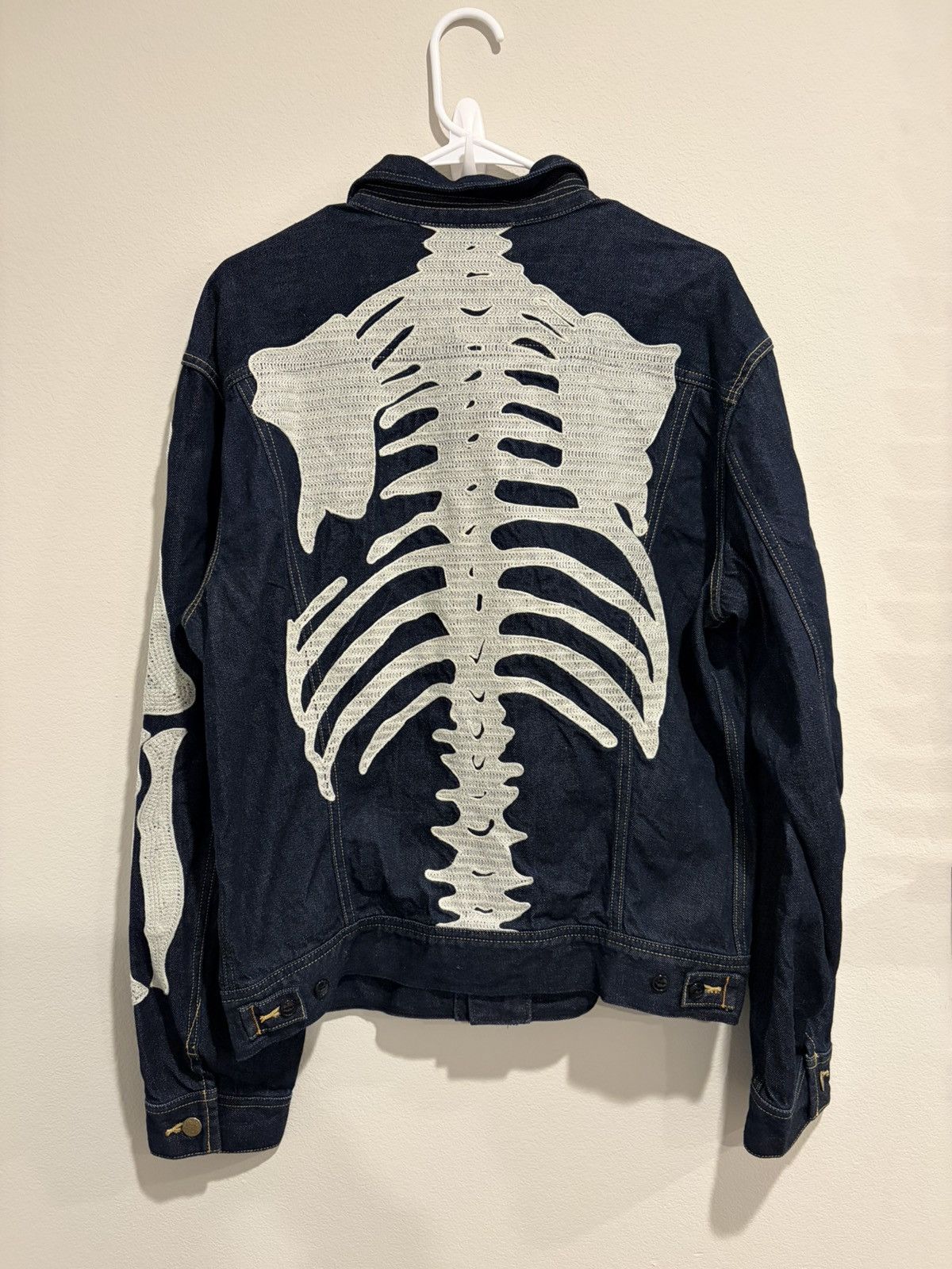 Kapital skeleton bone denim jacket 48