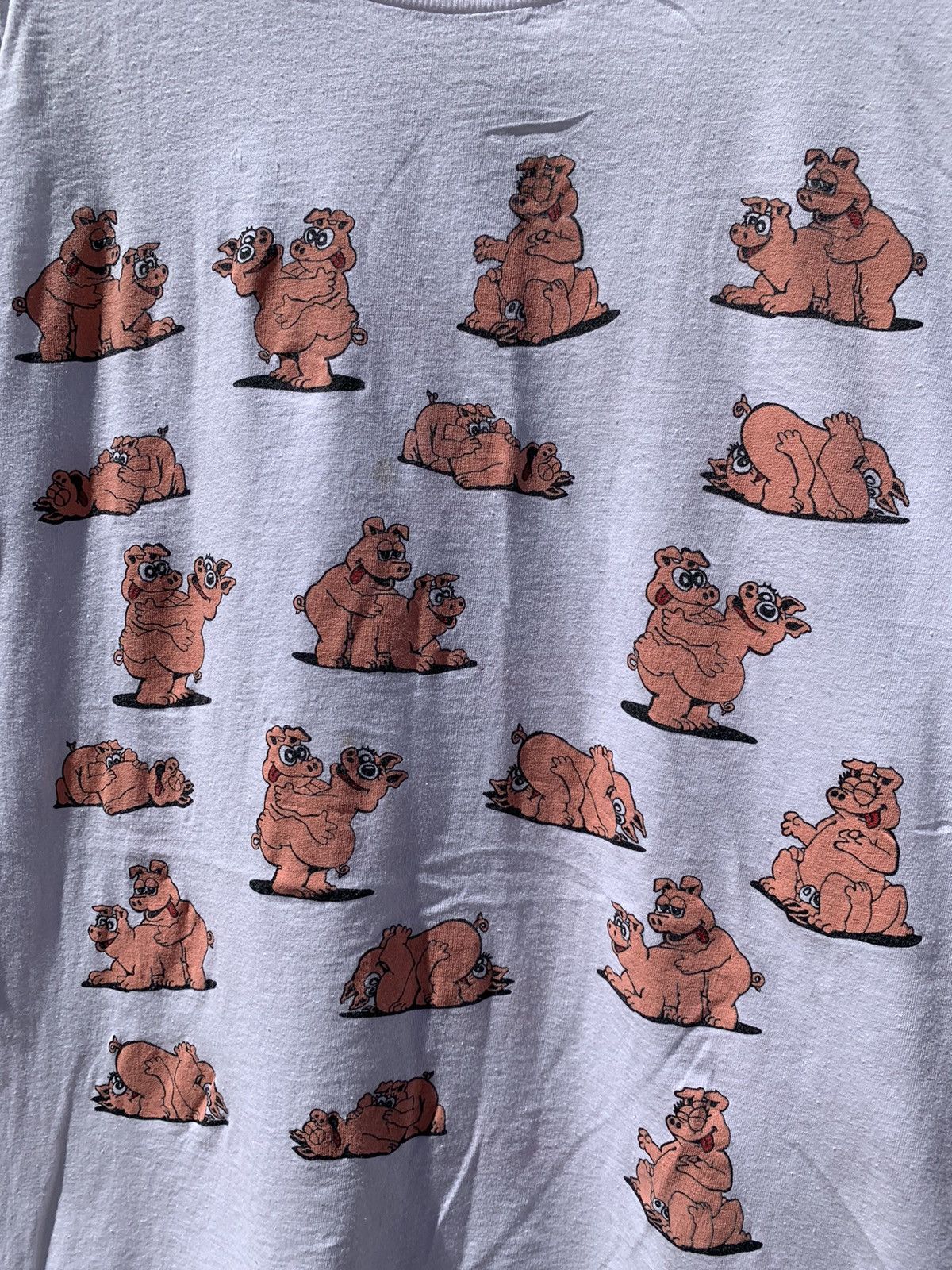 Vintage Vintage 90s Pig Sex Single Stich T -Shirt Size US XL / EU 56 / 4 - 3 Thumbnail
