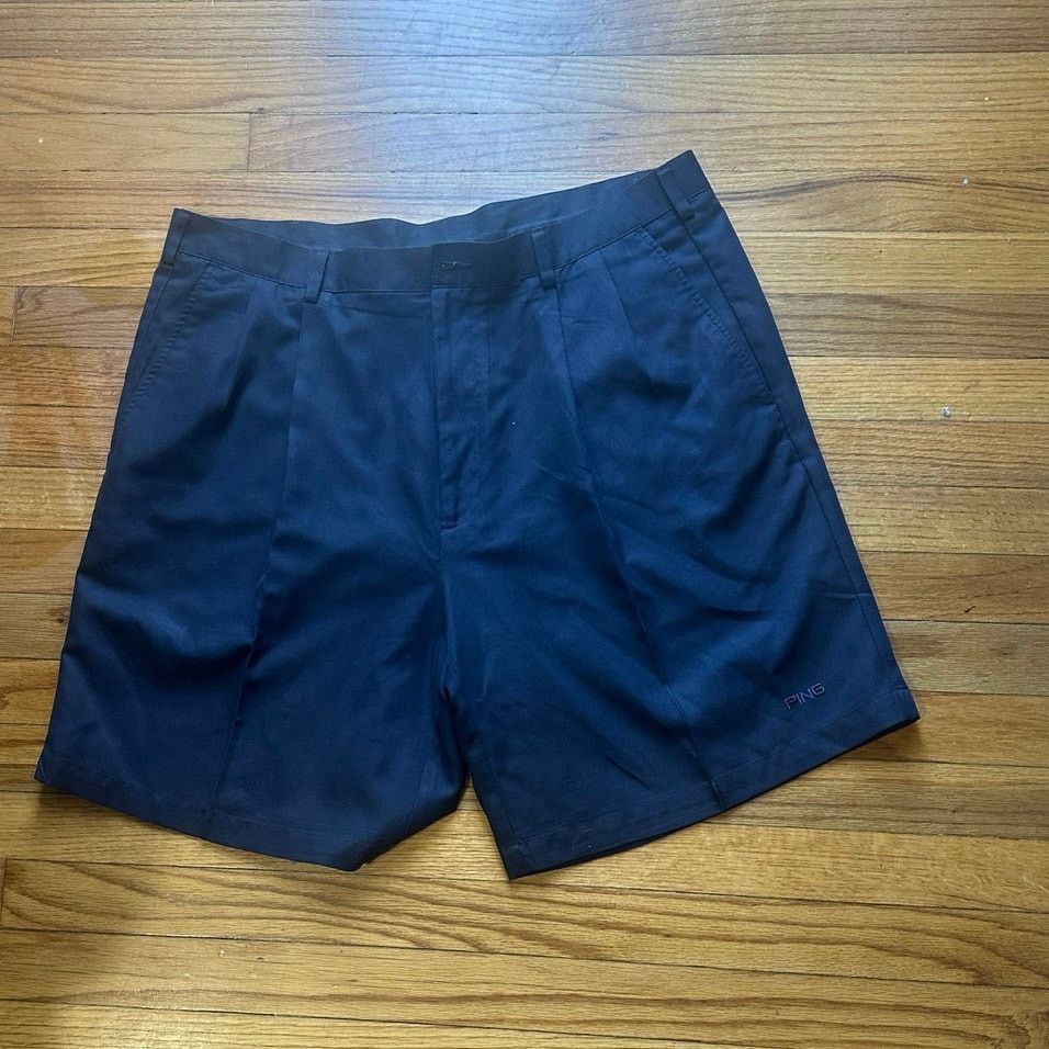 PING Ping Blue Pleated Golf Shorts Size US 40 / EU 56 - 1 Thumbnail