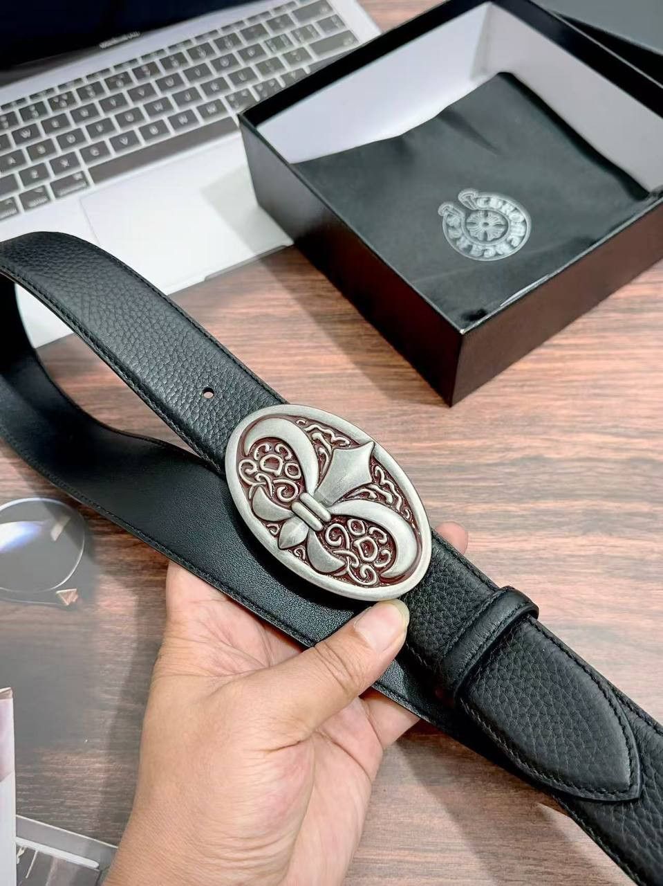 Other Custom Chrome Leather Belt Size ONE SIZE - 1 Preview
