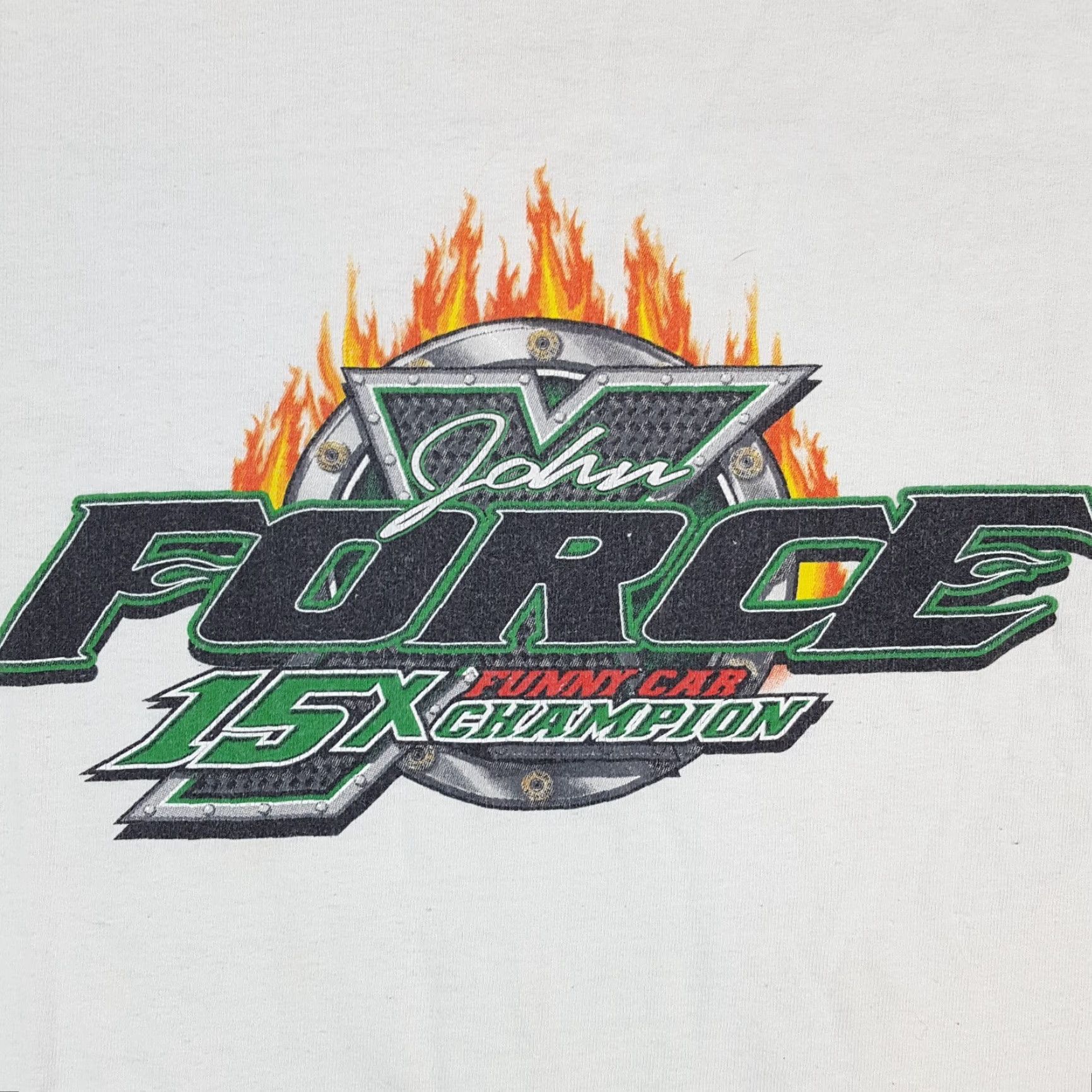 Anvil VINTAGE John Force Funny Car Champion NASCAR Race T Shirt Size M Auto Car Flame Racing Size US M / EU 48-50 / 2 - 4 Thumbnail