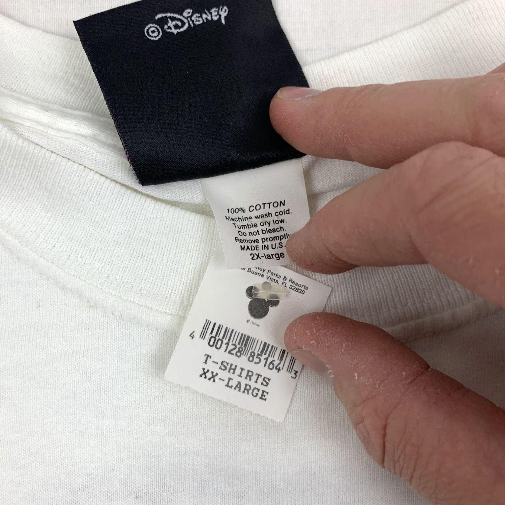 Disney VINTAGE Walt Disney World USSSA Baseball T Shirt Adult 2XL White Crew Neck Short Sleeve World Series Mens Size US XXL / EU 58 / 5 - 6 Thumbnail