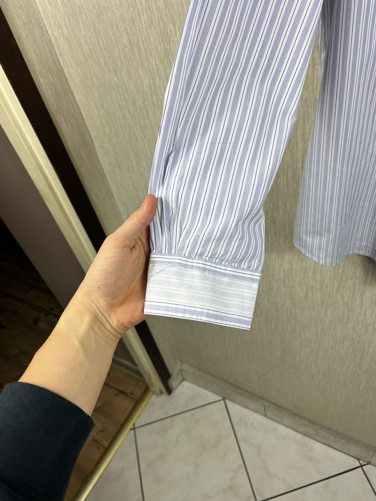 Designer × Maison Margiela Maison Margiela line 4 oversized striped shirt with pocket Size M / US 6-8 / IT 42-44 - 9 Thumbnail