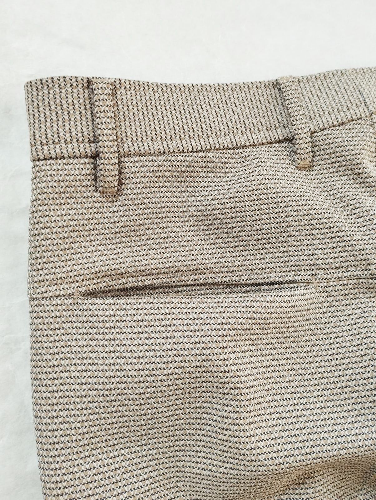 Miu Miu MiuMiu 2001 Beige Micro - Herringbone Pants Size US 30 / EU 46 - 5 Thumbnail
