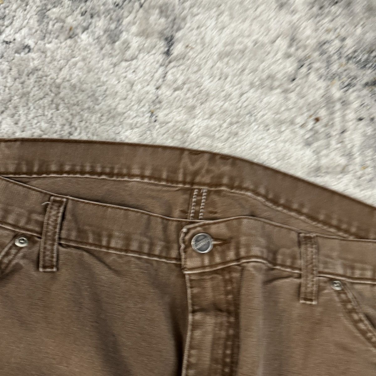 Dickies × Vintage Vintage y2k Dickies brown wide leg carpenter pants Size US 40 / EU 56 - 4 Thumbnail