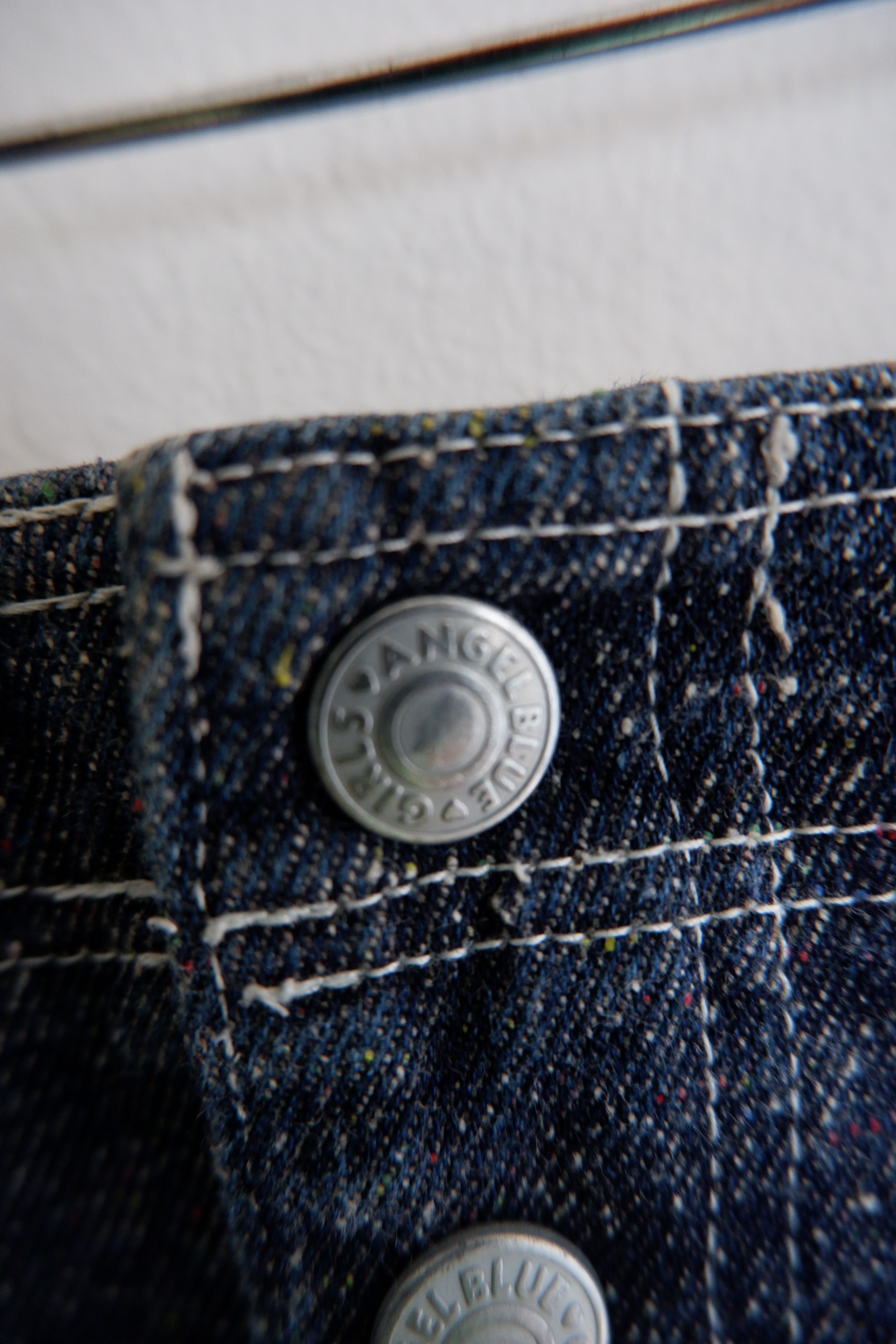 Angel Blue Vintage Y2K Mini Skirt Denim Size 26" / US 2 / IT 38 - 6 Thumbnail