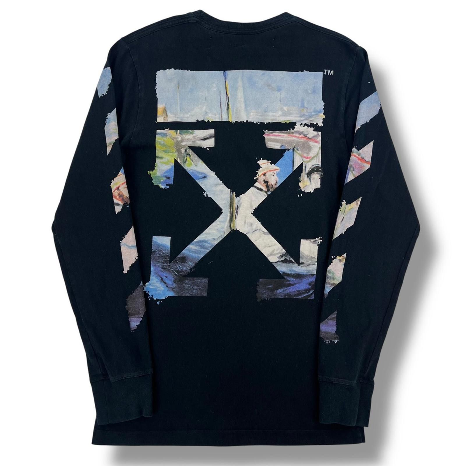 Off-White Off-White Monet Arrows Black Long Sleeve T Shirt Size US S / EU 44-46 / 1 - 3 Thumbnail