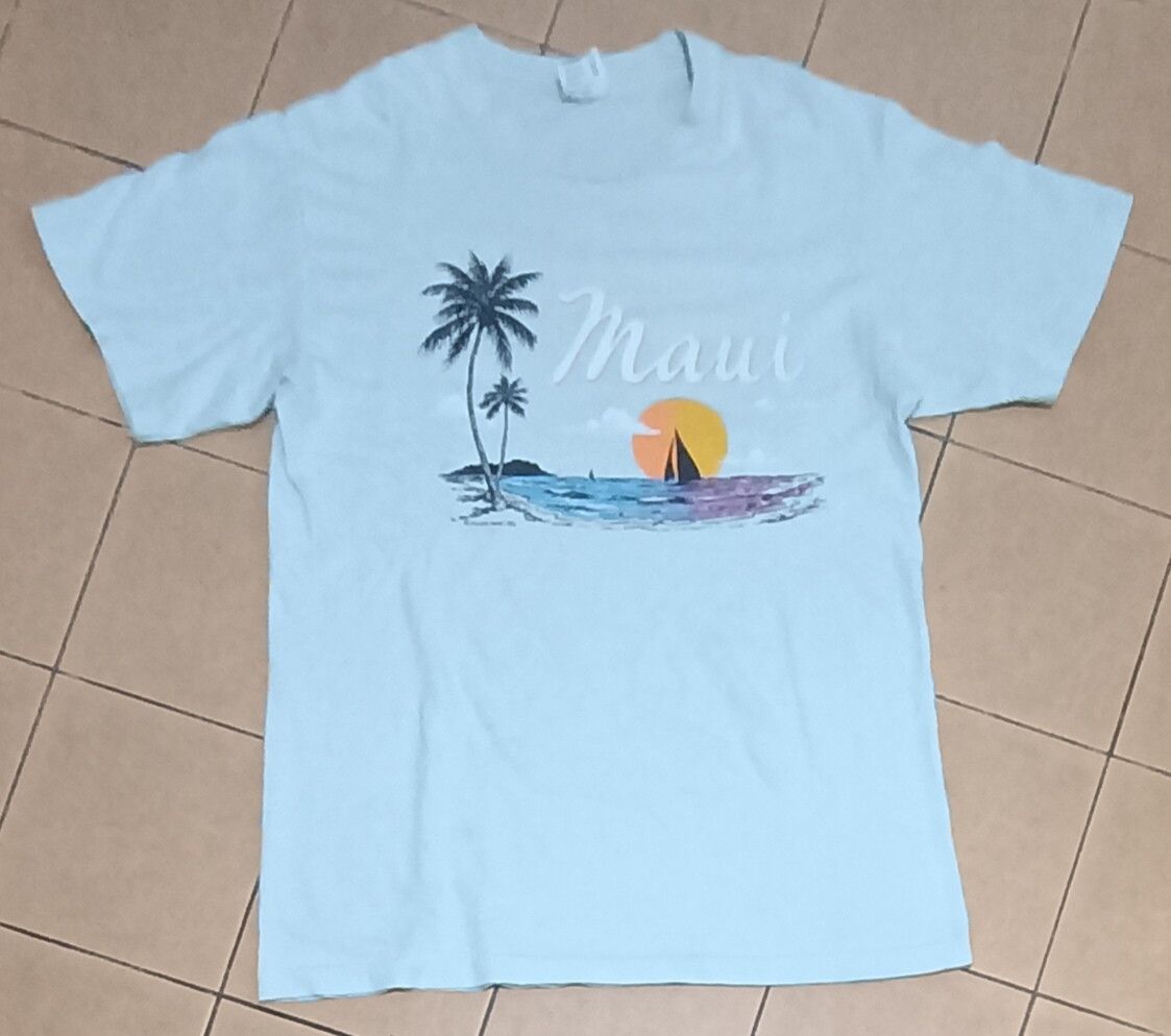 Vintage VINTAGE 80s HAWAII MAUI SHIRT Size US L / EU 52-54 / 3 - 5 Thumbnail