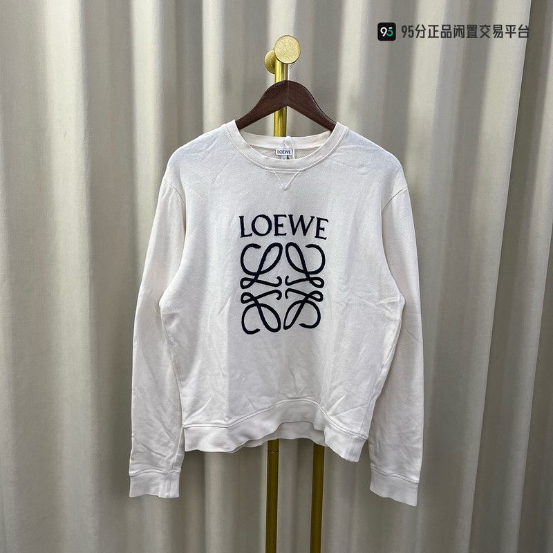 Loewe LOEWE FW21 Logo Print Round Neck Sweatshirt Size US XL / EU 56 / 4 - 1 Thumbnail