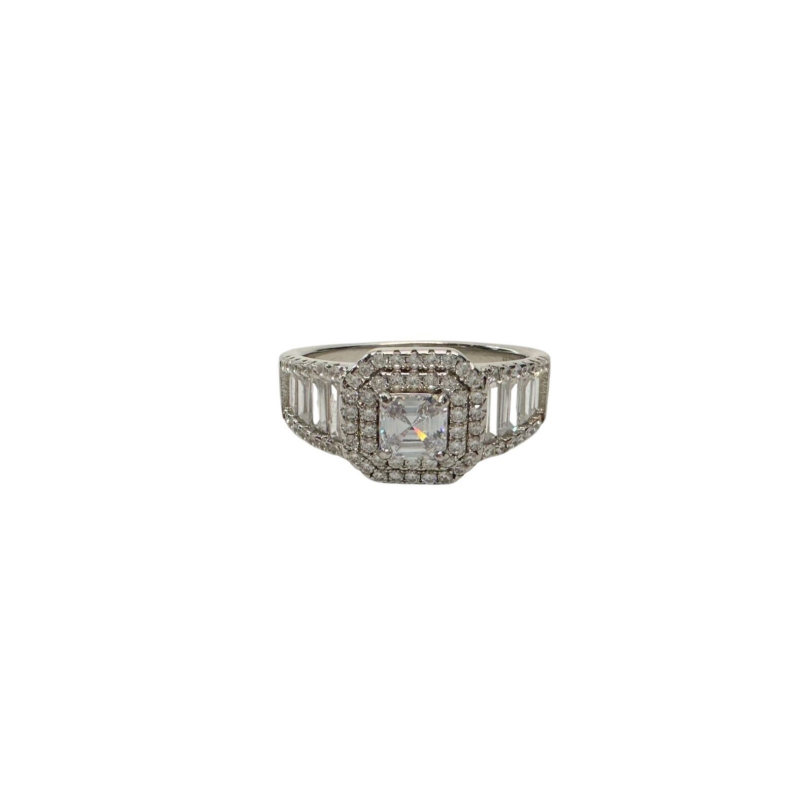 Other Asscher Cut 2.50 ct Lab Created White Sapphire Ring size 10 Size ONE SIZE - 5 Thumbnail