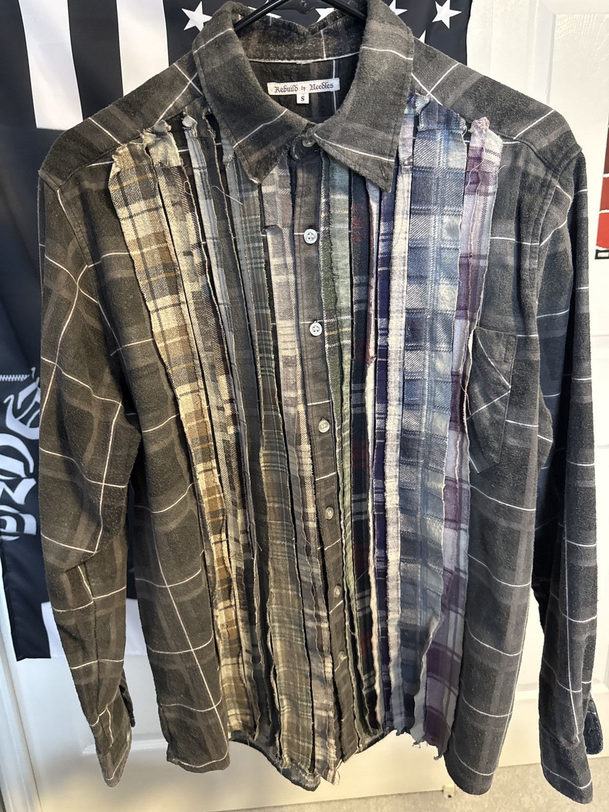 Needles Rebuild Flannel Ribbon Shirt