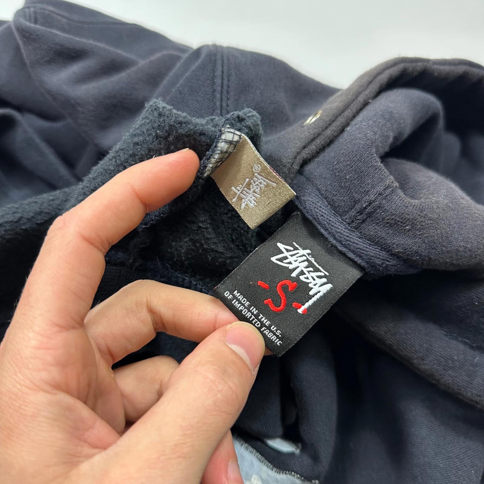 Stussy Stussy 00’s Embroidered Appliqué Monogram Boxy Hoodie - S/M Size US S / EU 44-46 / 1 - 5 Thumbnail