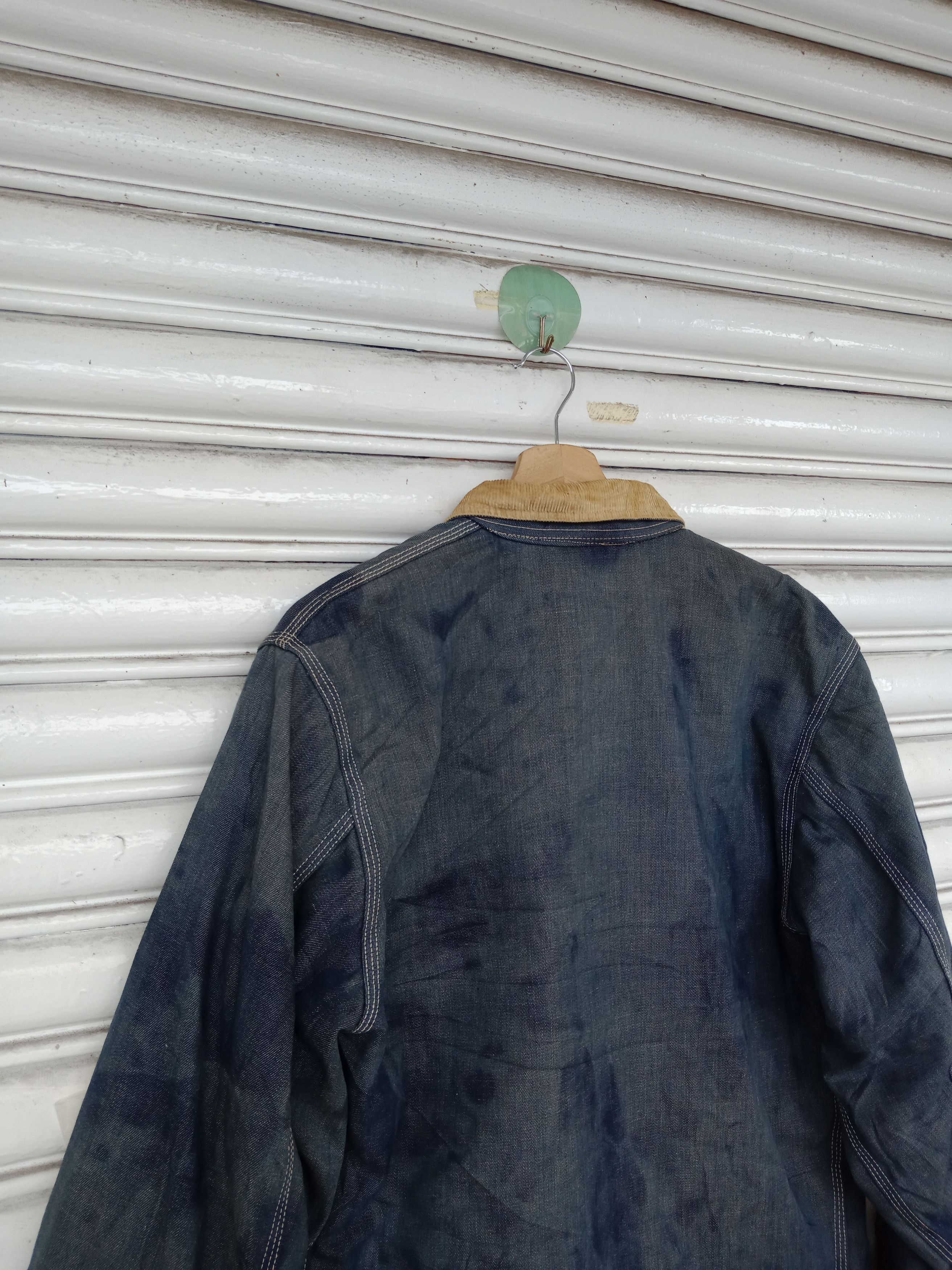 Lee 70s Lee Blanket Washed Blue Faded Chore Denim Jacket Size US L / EU 52-54 / 3 - 7 Thumbnail