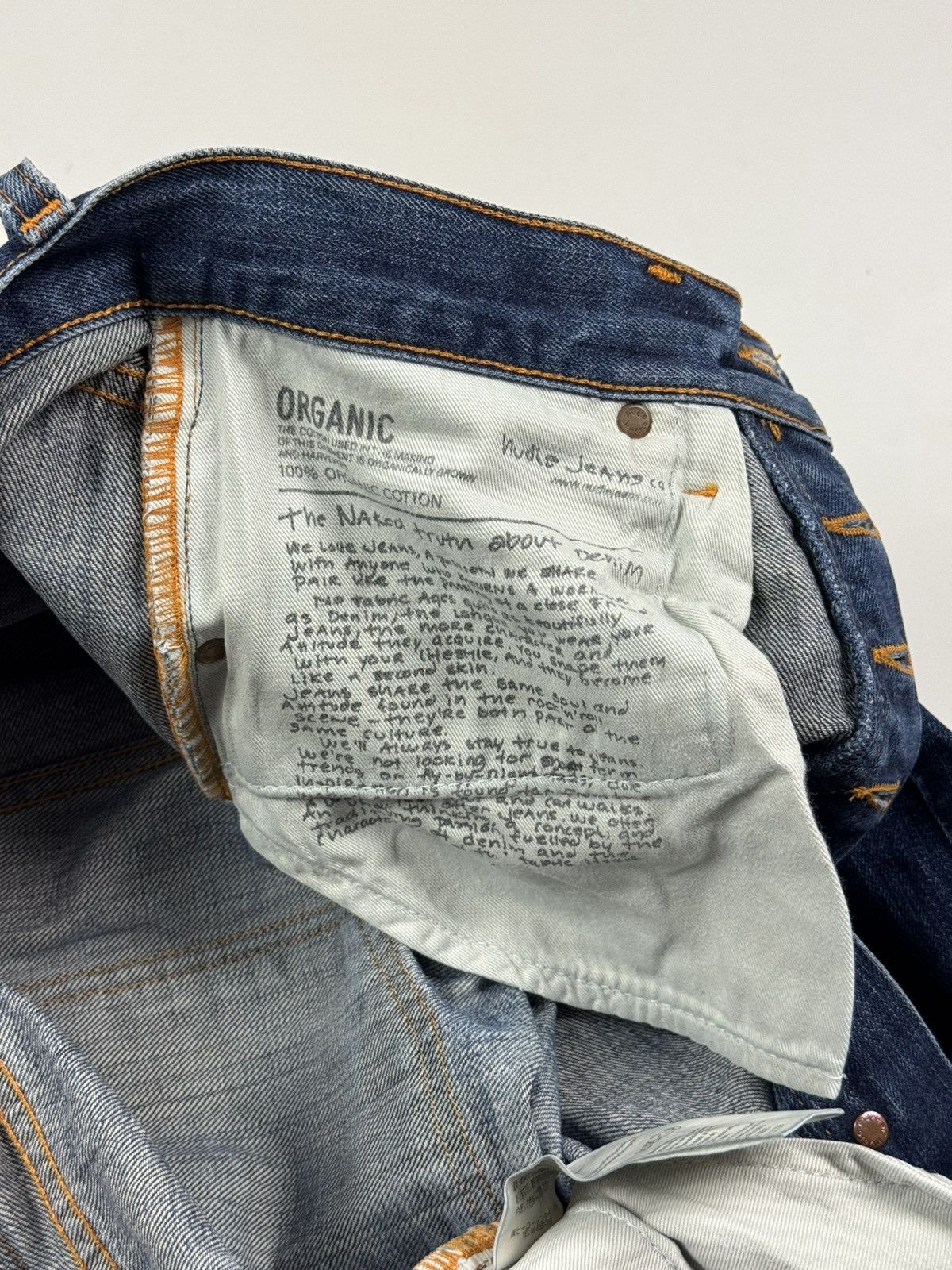 Nudie Jeans Nudie Jeans Steady Eddie Washed Selvage Denim Jeans Pants Size US 30 / EU 46 - 13 Thumbnail
