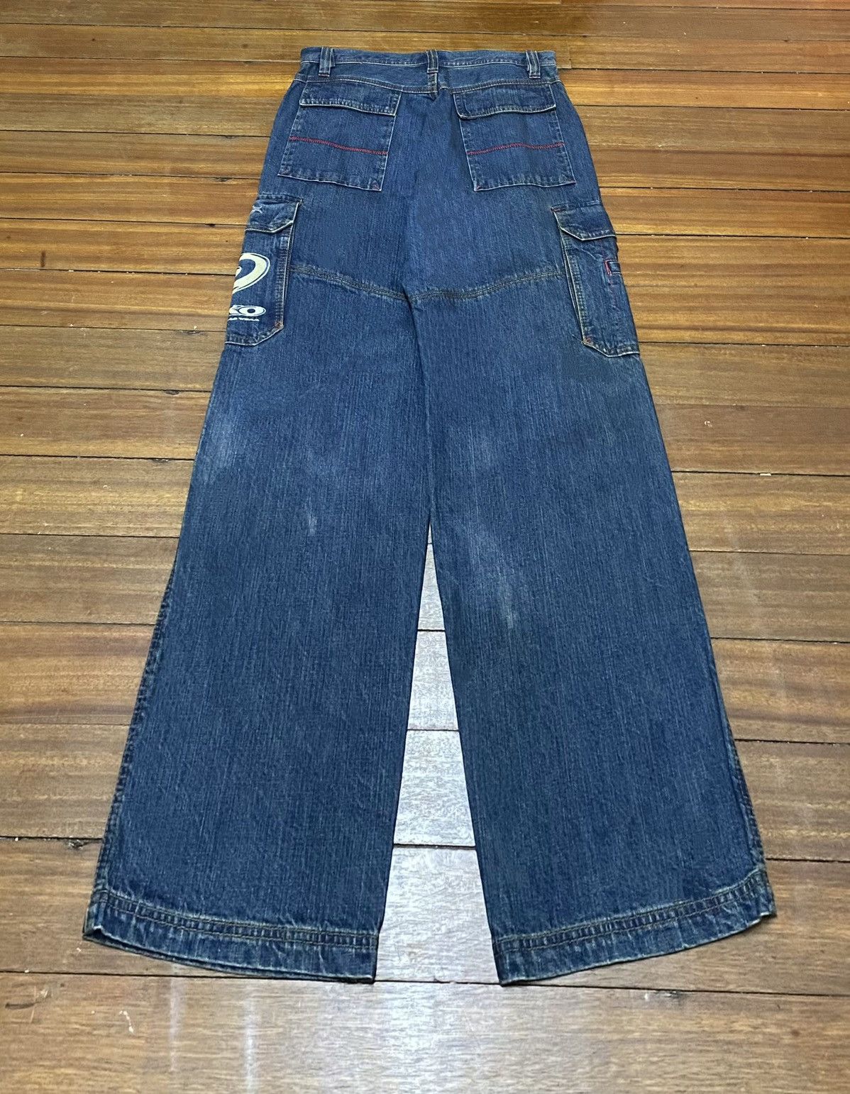 Other Very Rare Design Vintage Brand Piko Skater Baggy Jeans 1990s Size US 33 - 2 Thumbnail