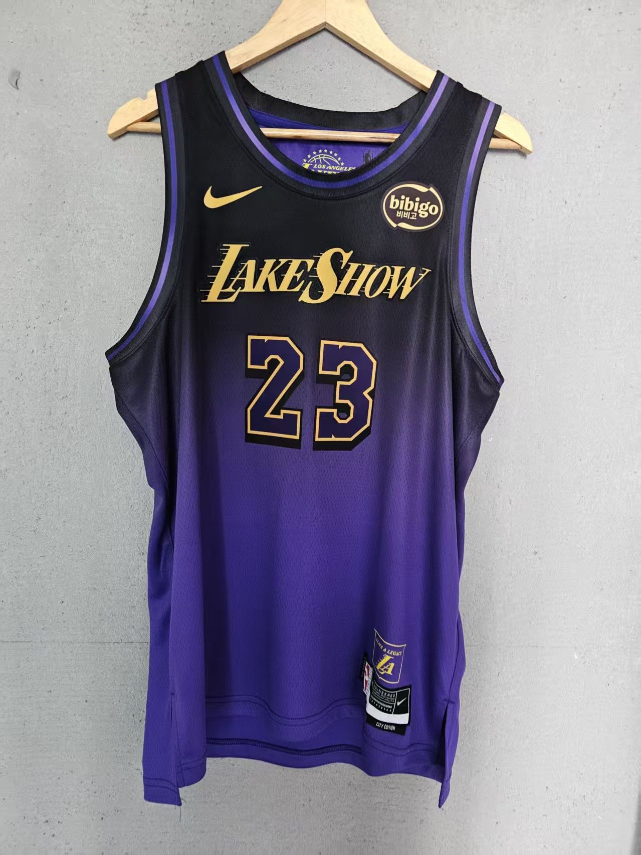 NBA Los Angeles Lakers #23 LeBron James Jersey Purple L Size US L / EU 52-54 / 3 - 2 Thumbnail
